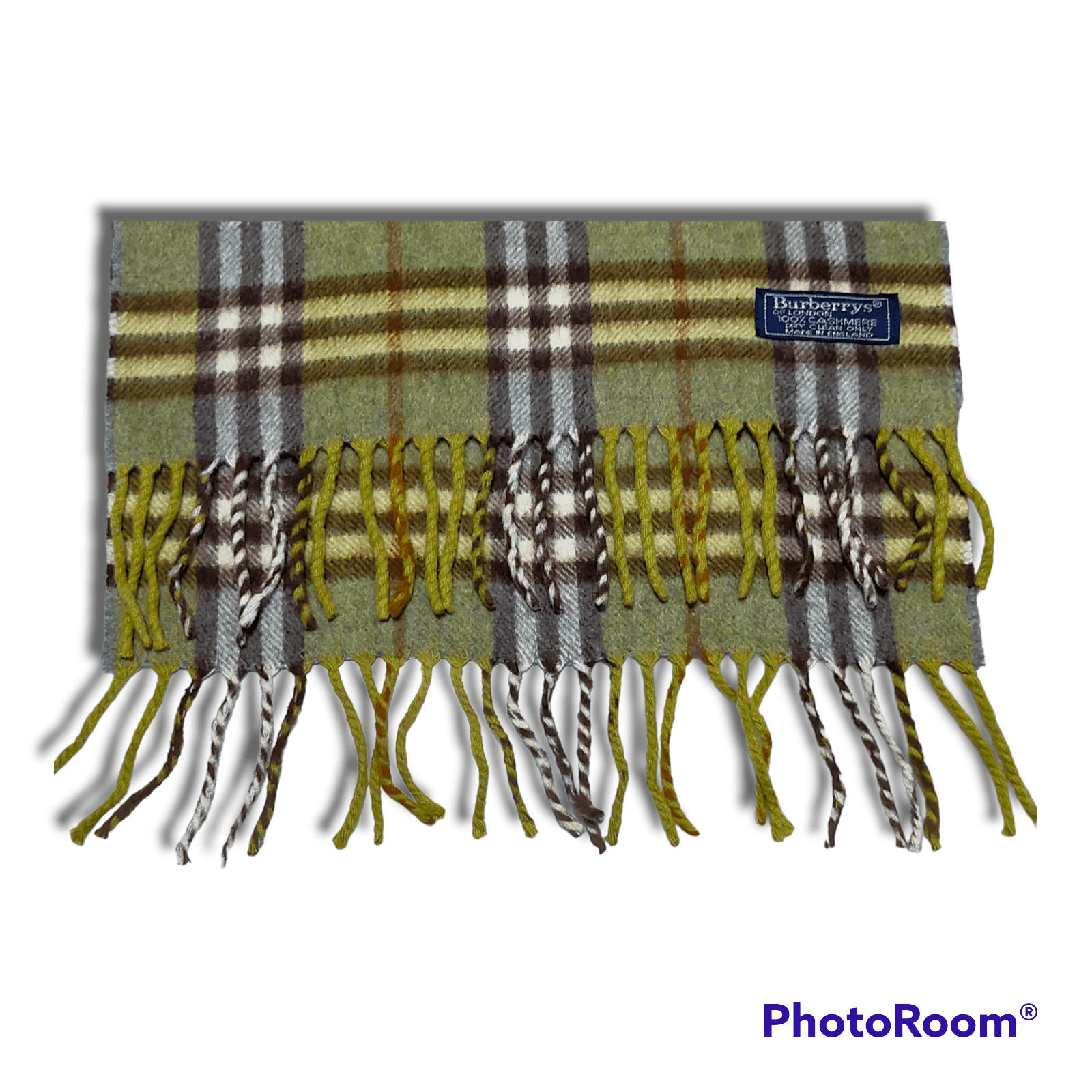 Burberry × Vintage BURBERRYS SCARF CHECK PATTERN MUFFLER CASHMERE Size ONE SIZE - 4 Thumbnail