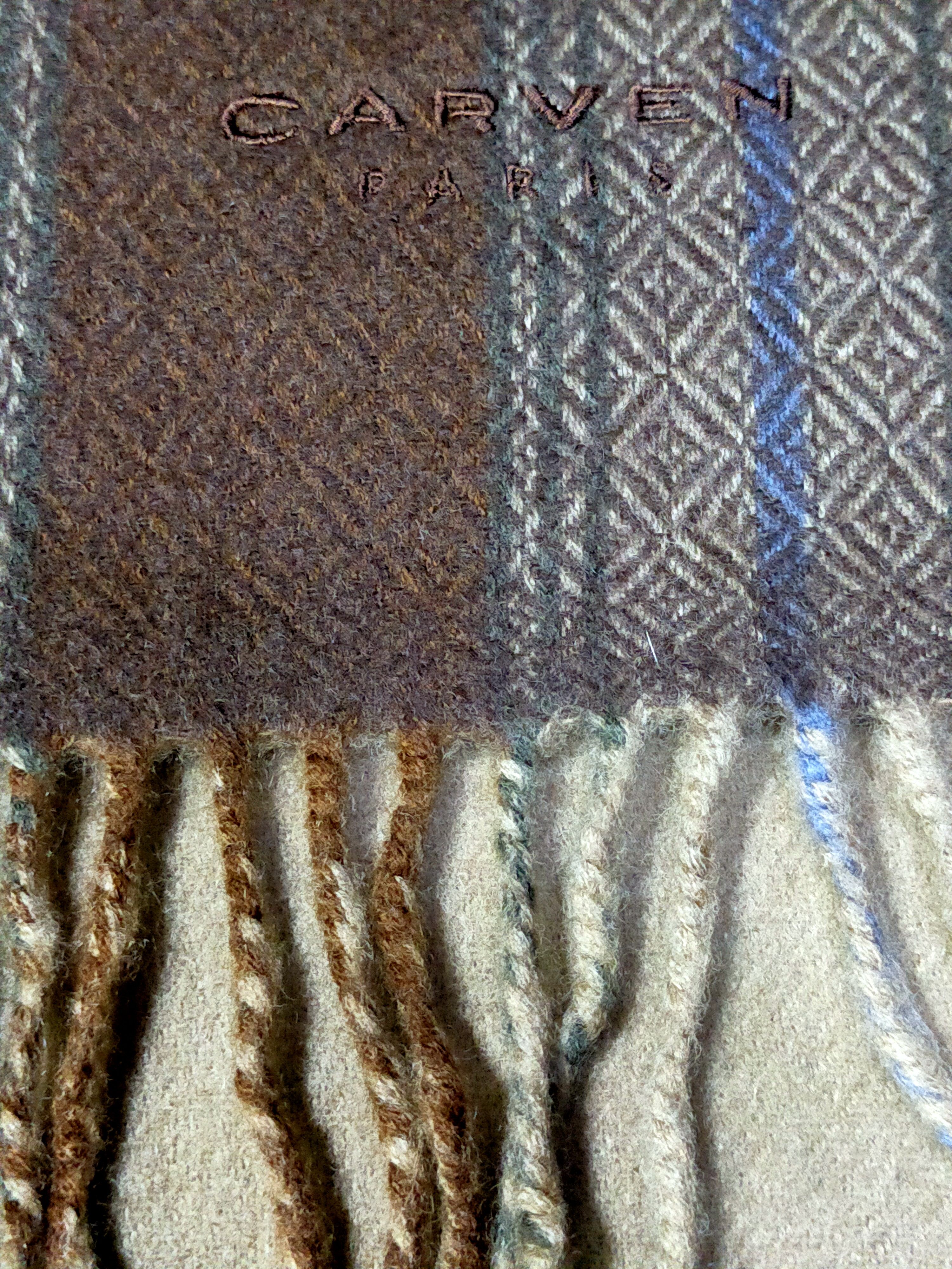 Carven × Vintage CARVEN PARIS REVERSABLE CASHMERE SCARF MUFFLER Size ONE SIZE - 6 Thumbnail