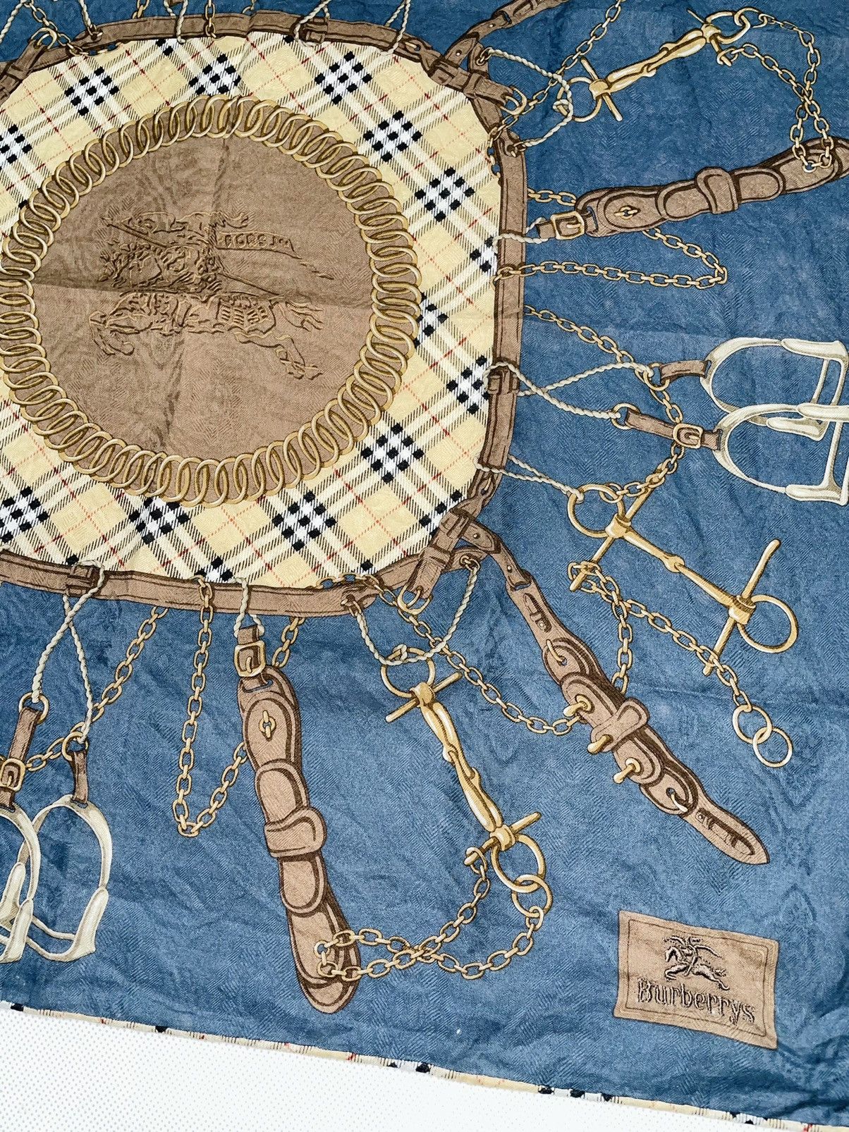 Burberry × Burberry Prorsum × Vintage Vintage Burberrys Bandana Handkerchi Nova check plaid tartan Size ONE SIZE - 6 Thumbnail