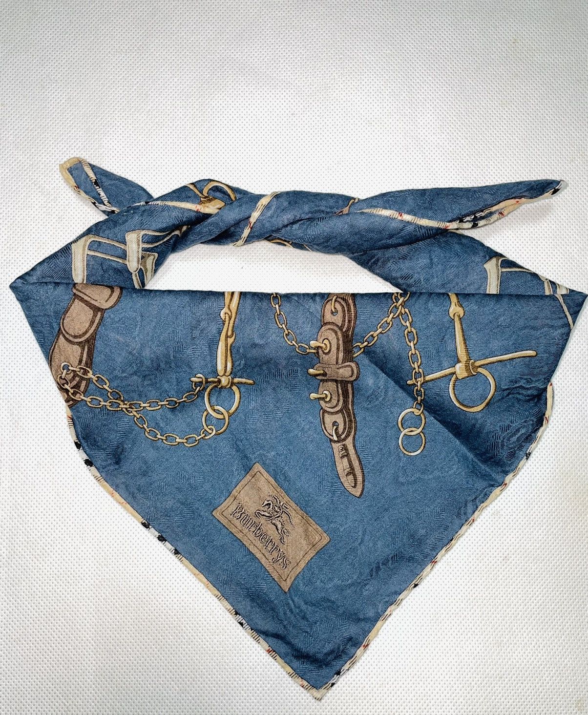 Burberry × Burberry Prorsum × Vintage Vintage Burberrys Bandana Handkerchi Nova check plaid tartan Size ONE SIZE - 9 Thumbnail