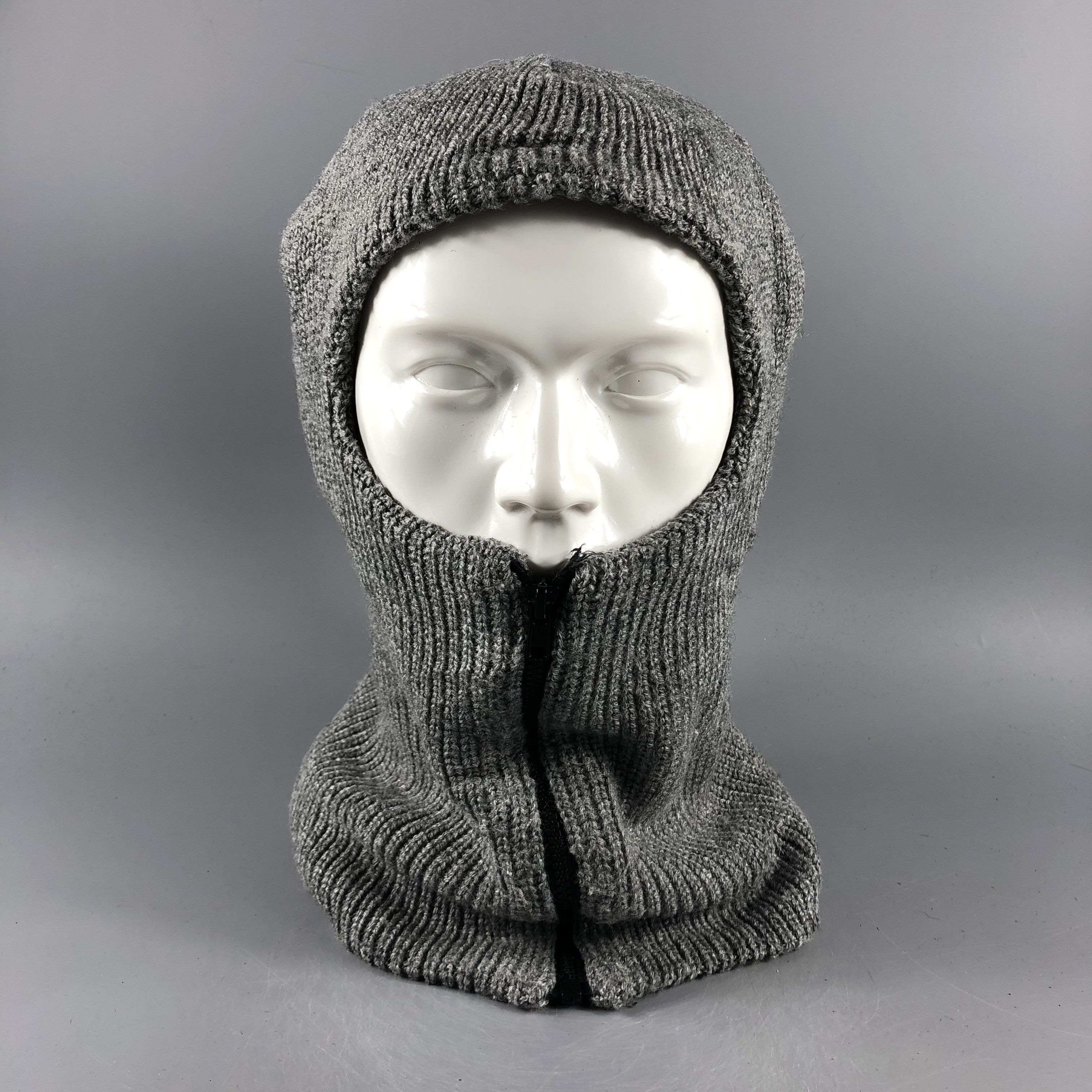 Vintage Ski Mask Zipper Beanie Snow Hat Snow Cap D638 Grailed