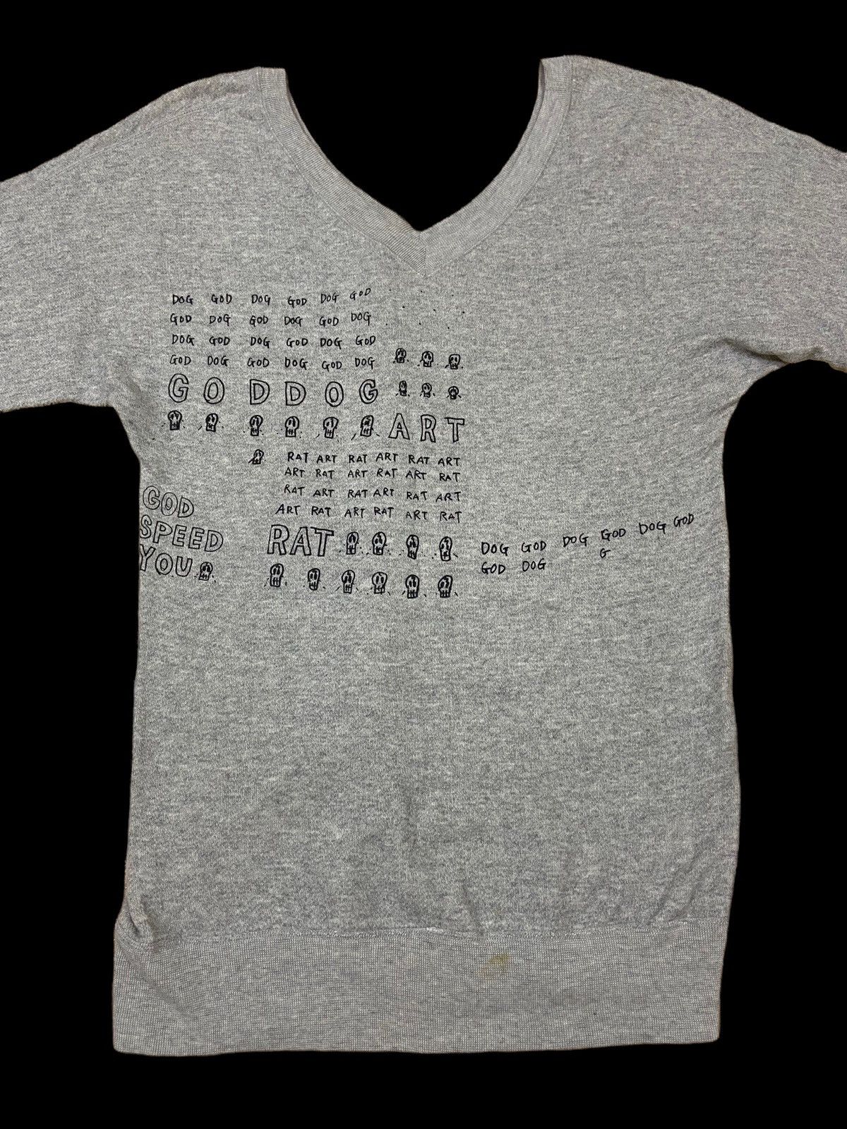 GRAIL🔥90s Hysteric Glamour God/Dog Skulls Long Sweater