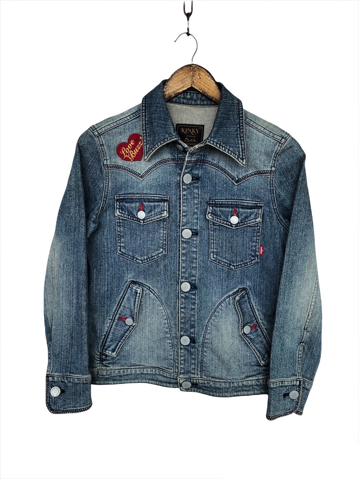 Hysteric Glamour GRAIL🔥90s Hysteric Glamour "Love Buzz" Nirvana Denim Jacket Size US S / EU 44-46 / 1 - 4 Thumbnail