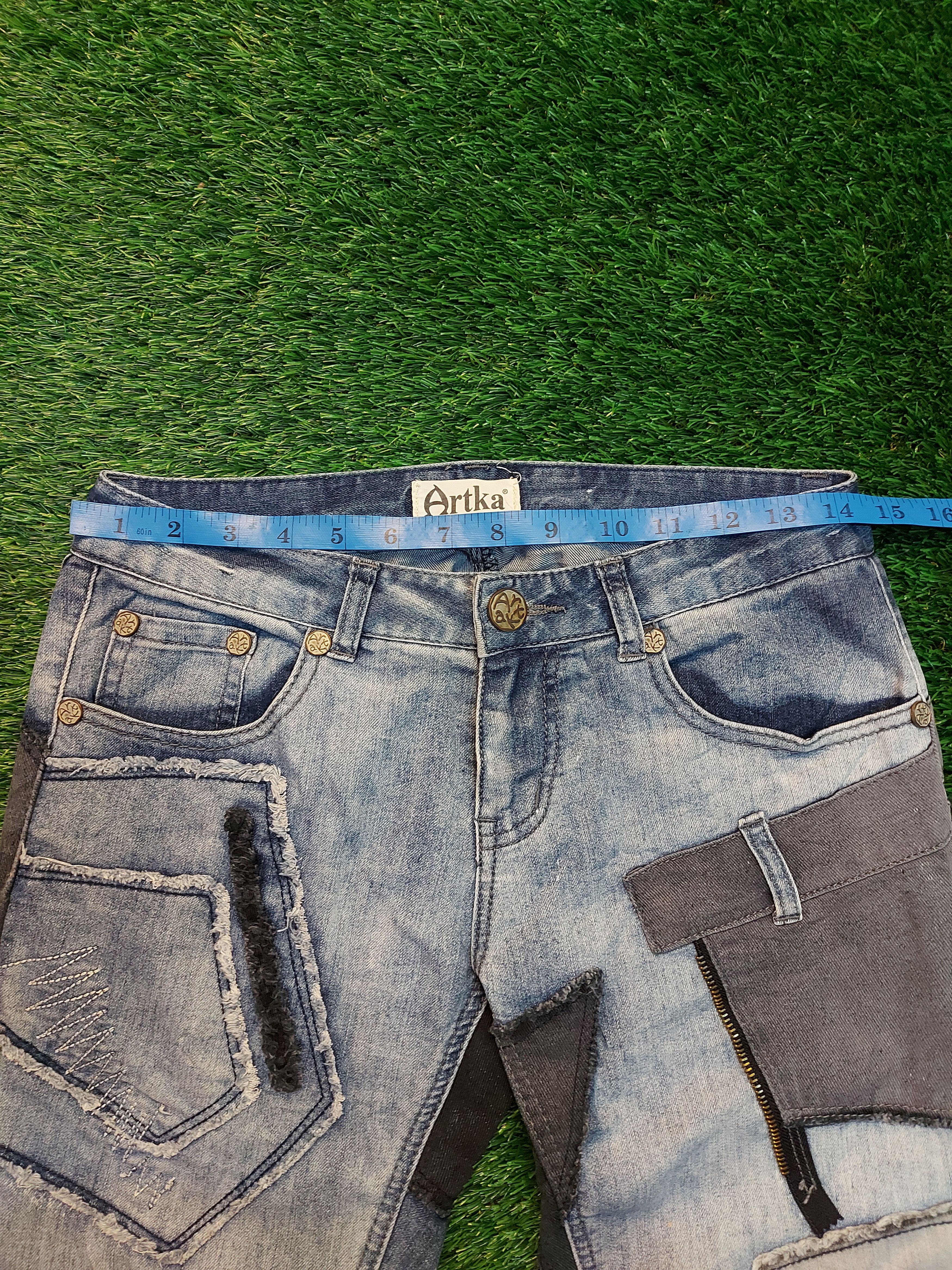 Other (J49) ARTKA - patches jeans Size US 29 - 4 Thumbnail