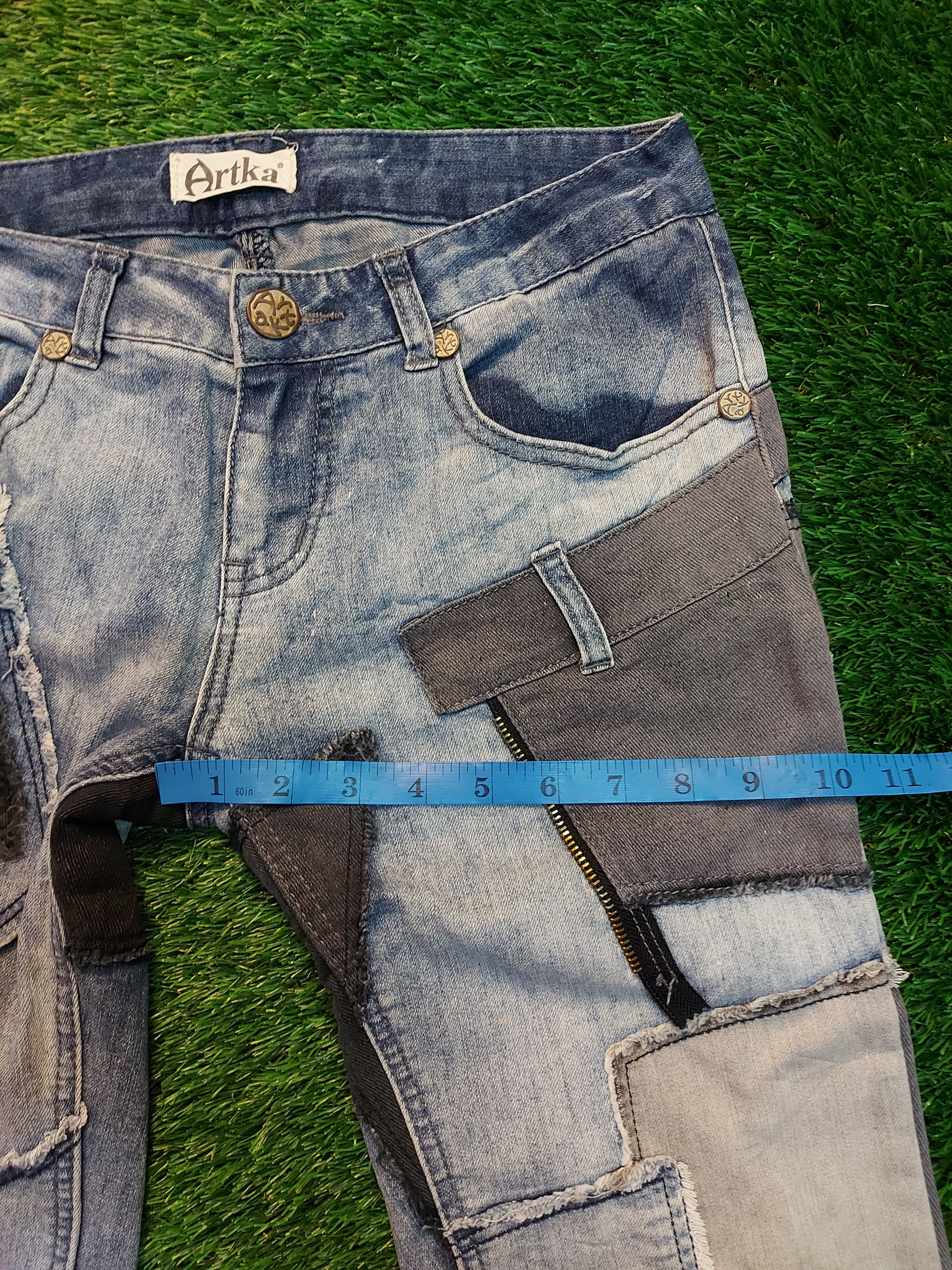 Other (J49) ARTKA - patches jeans Size US 29 - 6 Thumbnail
