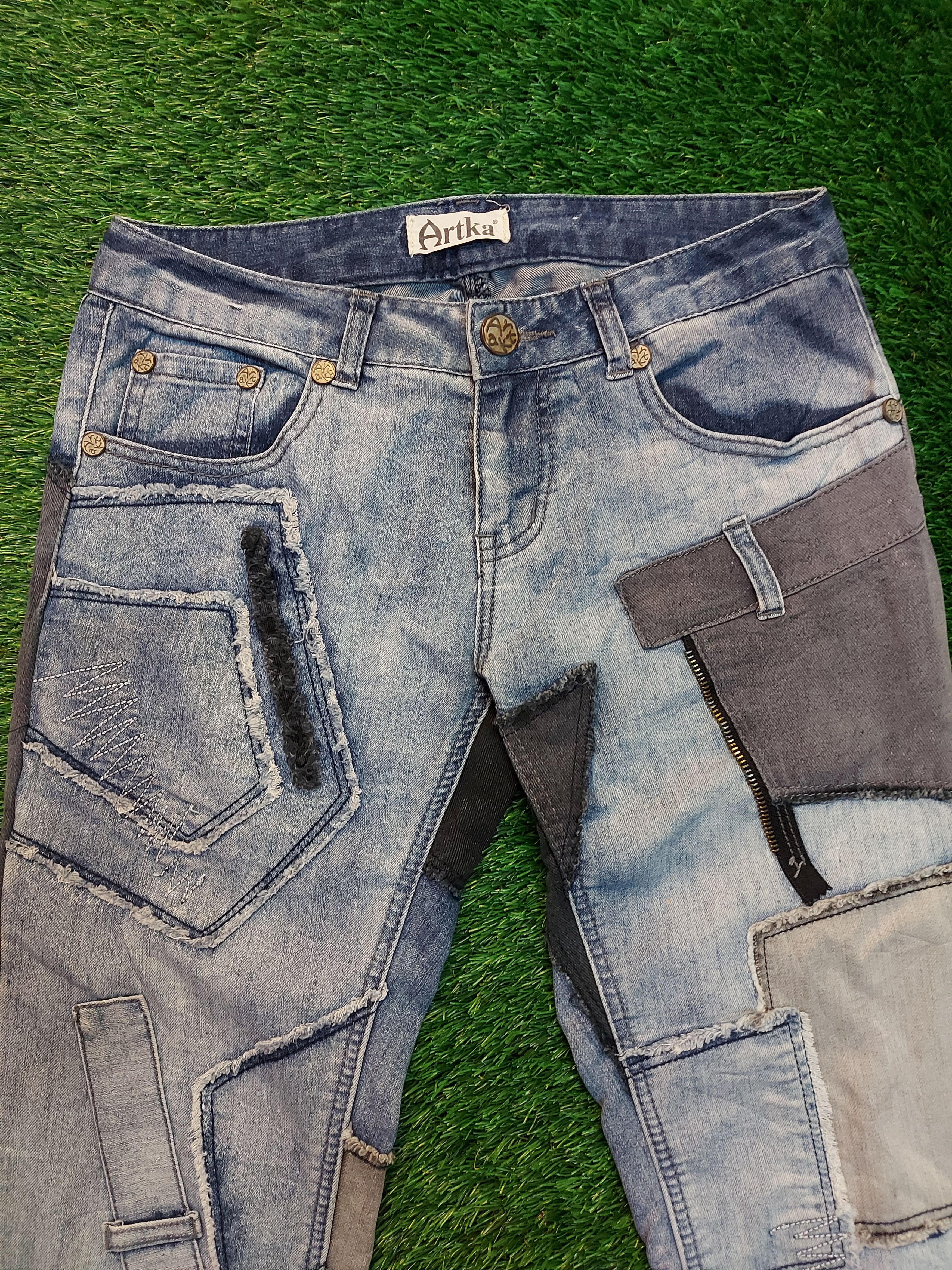 Other (J49) ARTKA - patches jeans Size US 29 - 2 Thumbnail