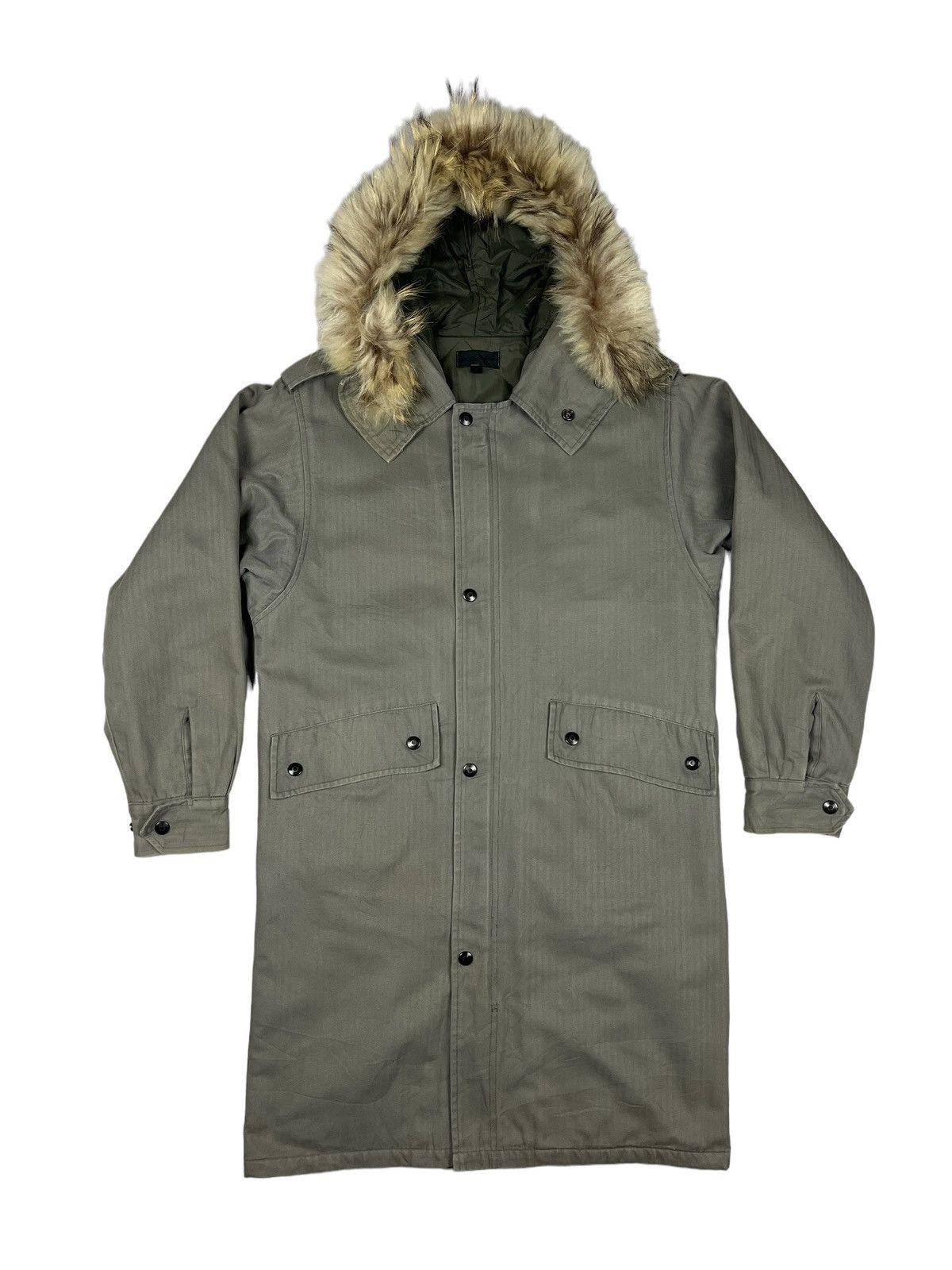 A.P.C. A.P.C 🇫🇷 Military Fur Lined HBT Parka Jacket Size US S / EU 44-46 / 1 - 1 Thumbnail