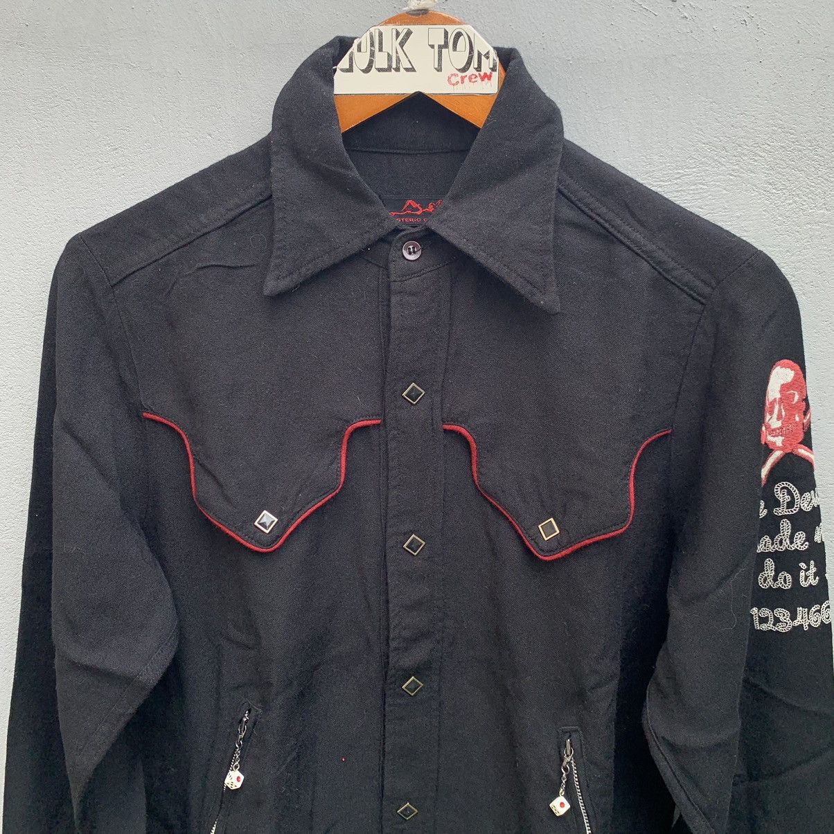 Hysteric Glamour × Japanese Brand HYSTERIC GLAMOUR Skull Dice Shirts Snaps button Nice Stuff! Size US M / EU 48-50 / 2 - 1 Thumbnail