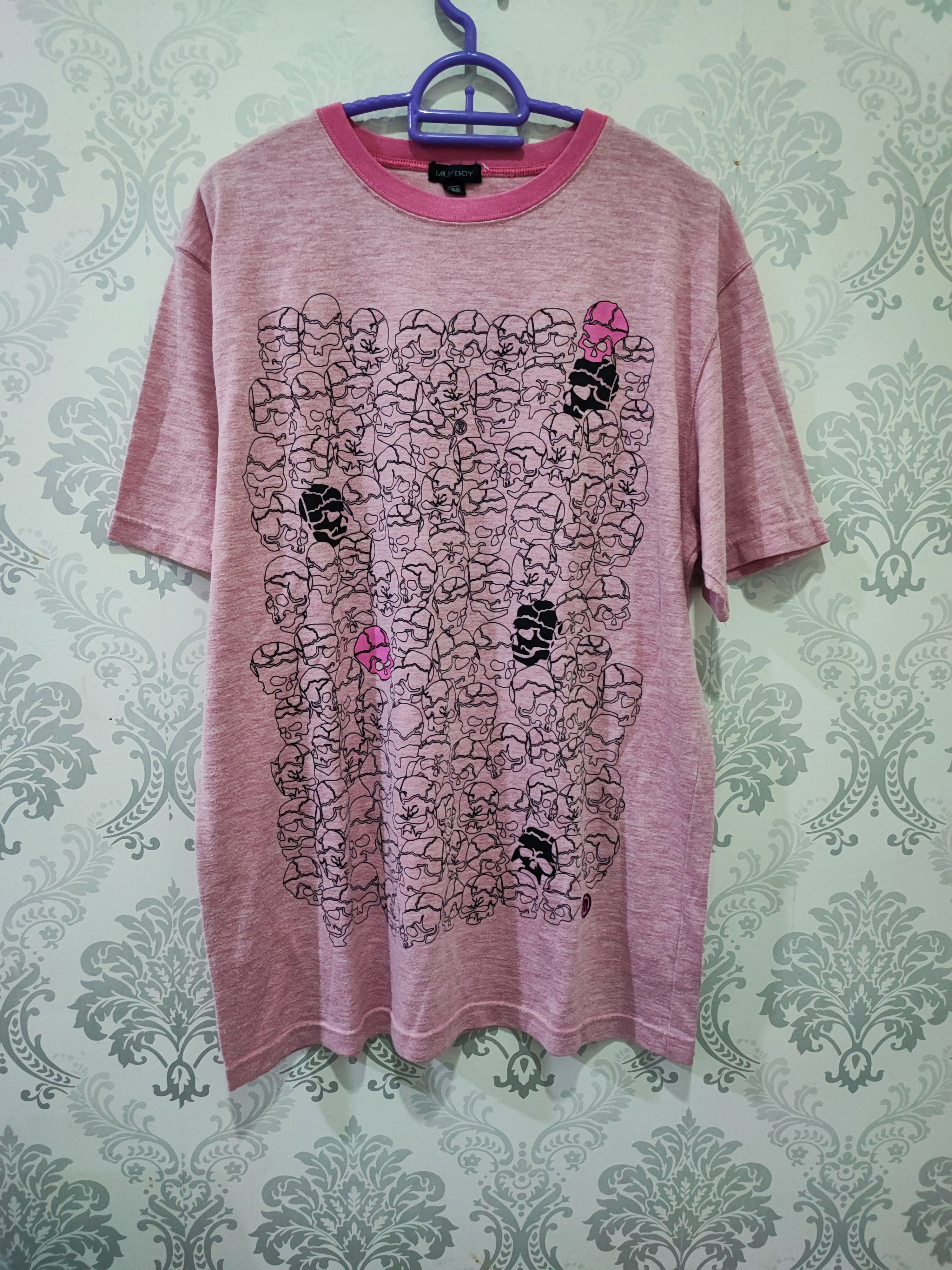 Japanese Brand Rare!! Vintage MilkBoy Skull Art Graffiti T-Shirt Size US M / EU 48-50 / 2 - 1 Thumbnail