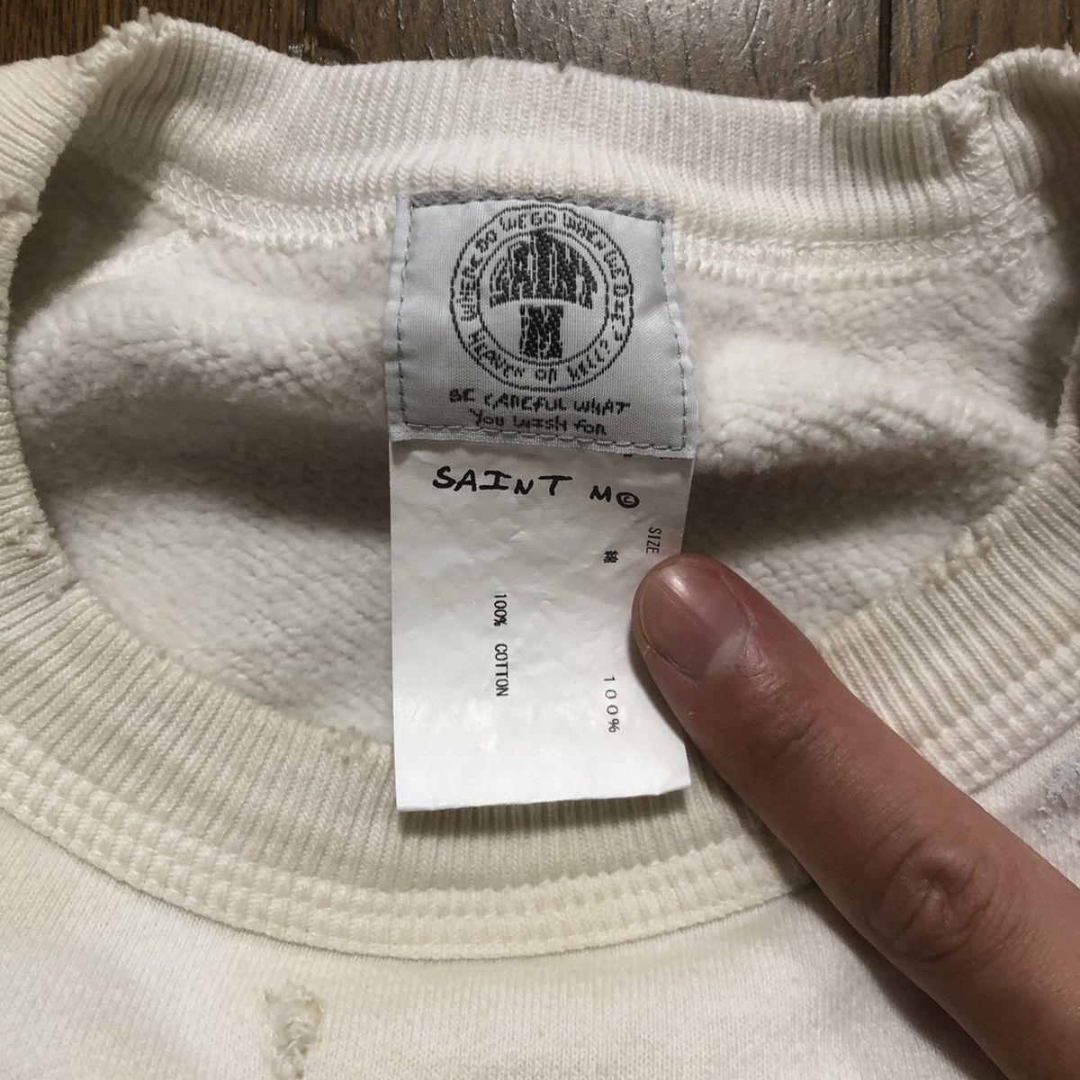 Japanese Brand × READYMADE × Saint Michael Saint Michael ANATOMY OF ANGEL SWEATSHIRT Size US XL / EU 56 / 4 - 7 Thumbnail