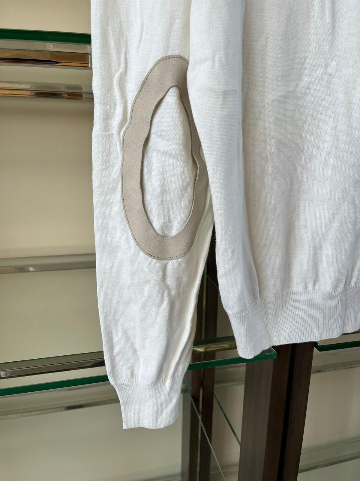 Maison Margiela Wool Elbow Patch Turtleneck in White Size US L / EU 52-54 / 3 - 13 Thumbnail
