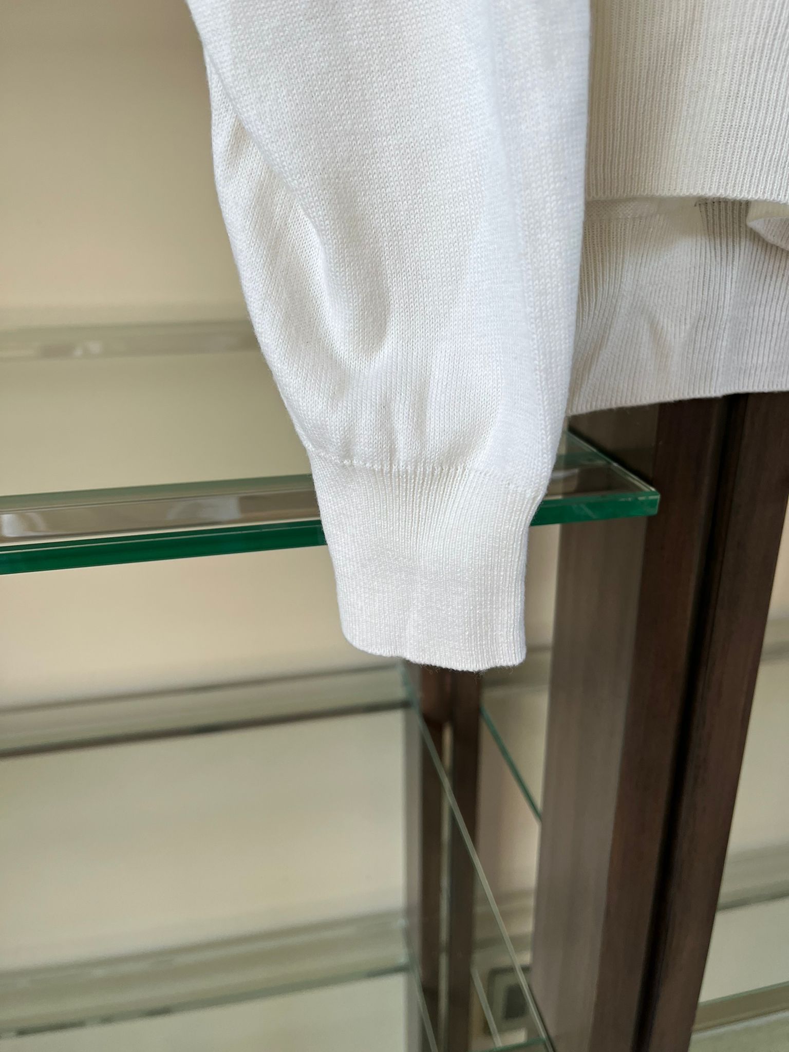 Maison Margiela Wool Elbow Patch Turtleneck in White Size US L / EU 52-54 / 3 - 5 Thumbnail