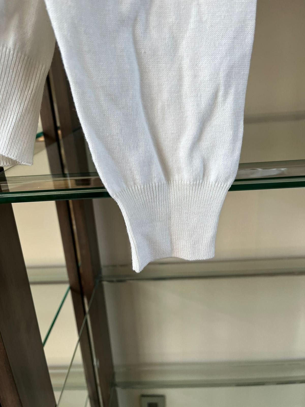 Maison Margiela Wool Elbow Patch Turtleneck in White Size US L / EU 52-54 / 3 - 9 Thumbnail