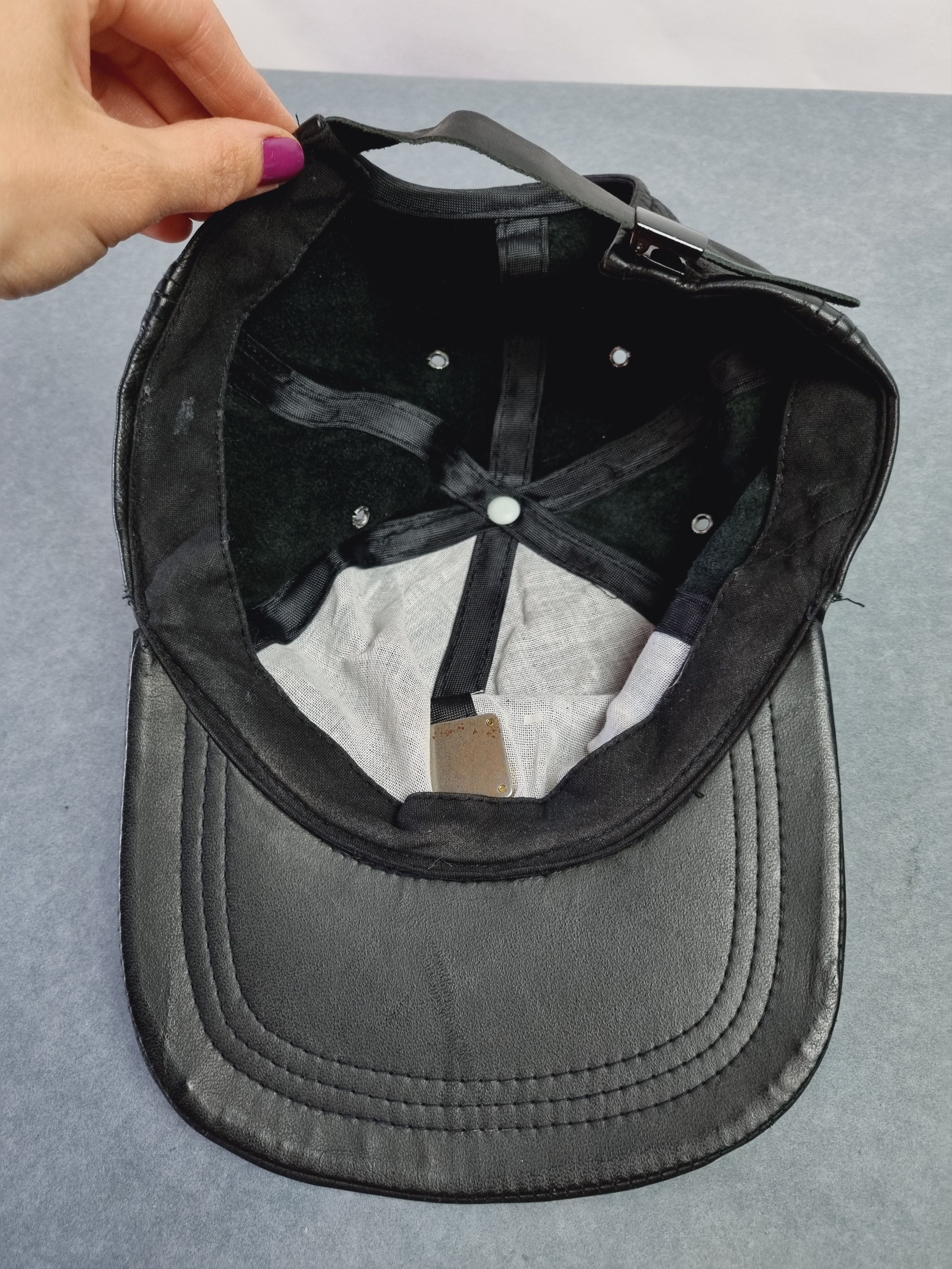 Genuine Leather × Leather × MCM Rare MCM Leather Cap Vintage Size ONE SIZE - 6 Thumbnail