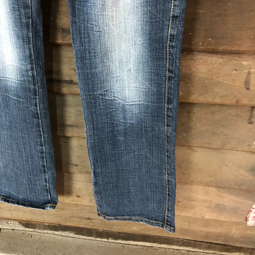 Japanese Brand Mer Lassete Blue Distressed Denim Pants #5091 Size 33" - 9 Thumbnail