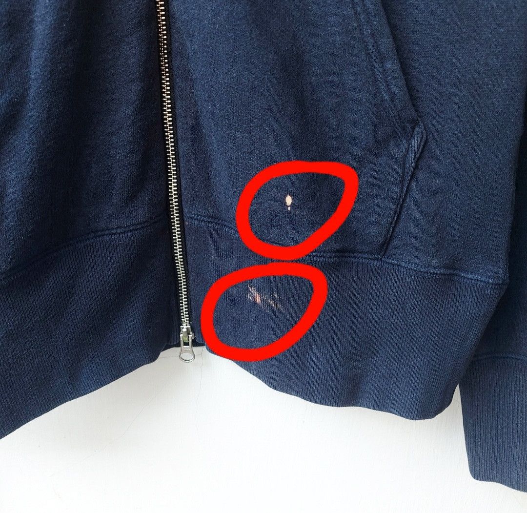 Margaret Howell MHL Margaret Howell Plain Navy Zip Hoodie Size US M / EU 48-50 / 2 - 10 Thumbnail