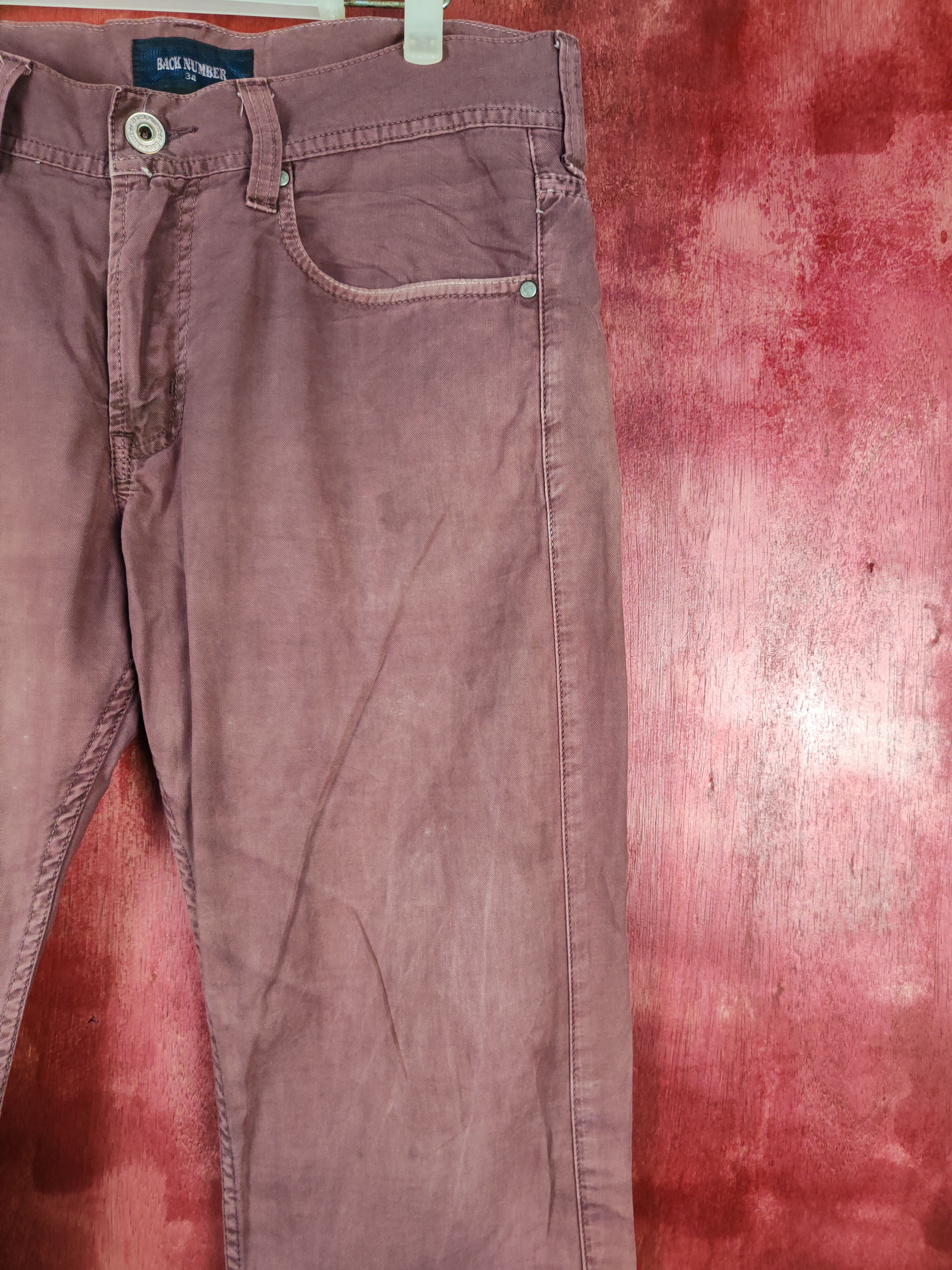 Japanese Brand × Vintage Back Number Purple buckle back pants #4688 Size US 34 / EU 50 - 5 Thumbnail