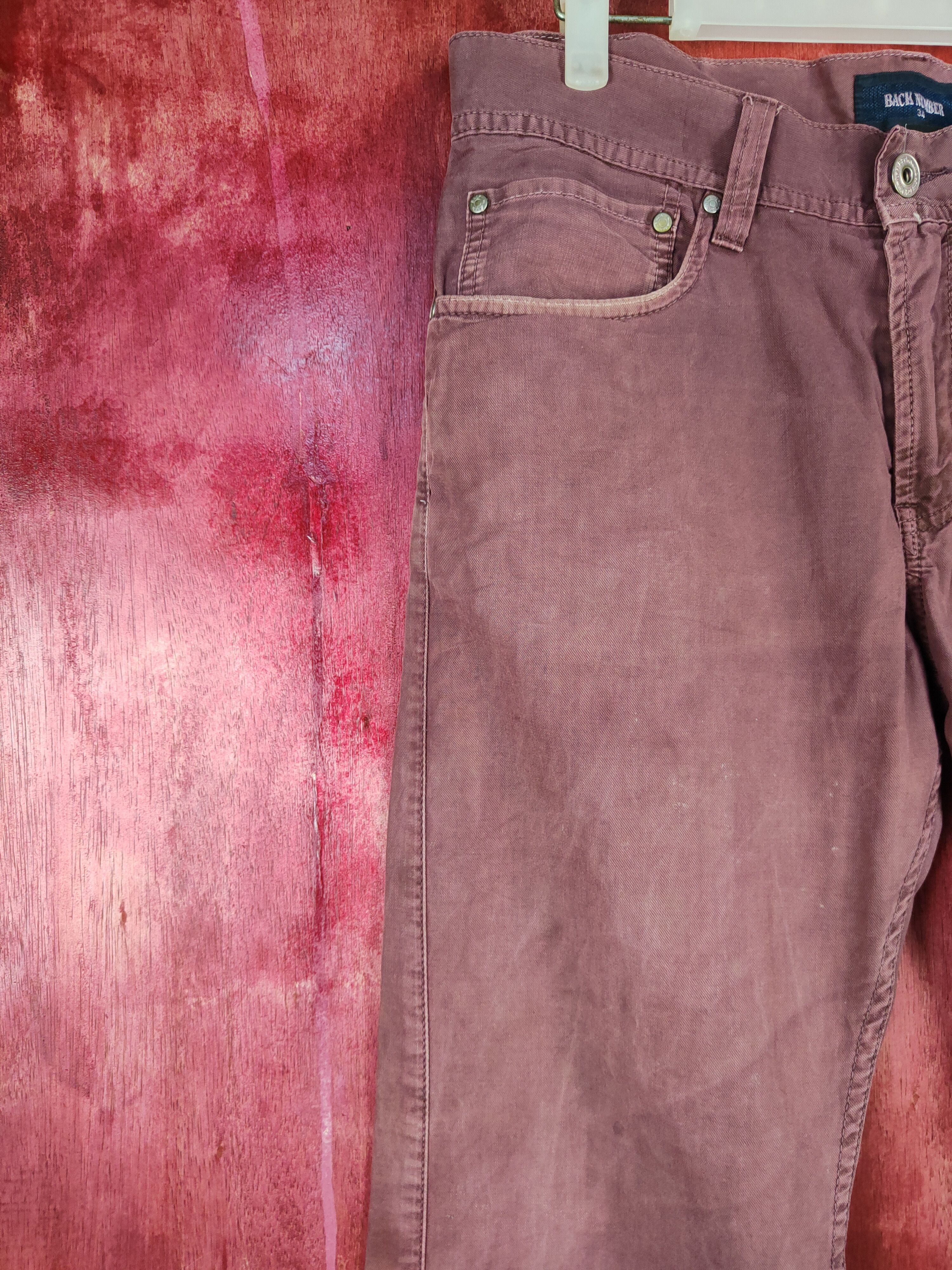 Japanese Brand × Vintage Back Number Purple buckle back pants #4688 Size US 34 / EU 50 - 3 Thumbnail