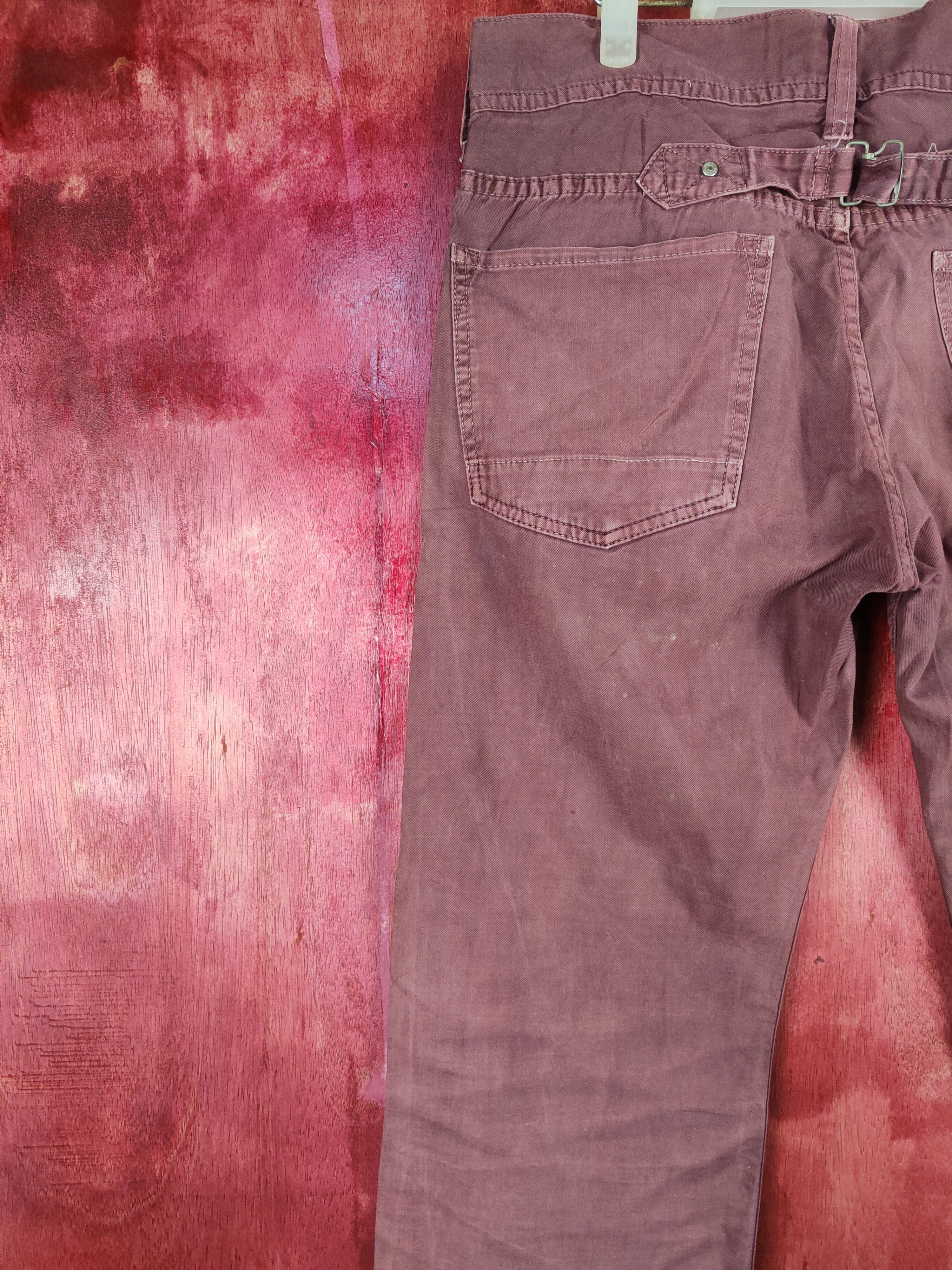 Japanese Brand × Vintage Back Number Purple buckle back pants #4688 Size US 34 / EU 50 - 9 Thumbnail