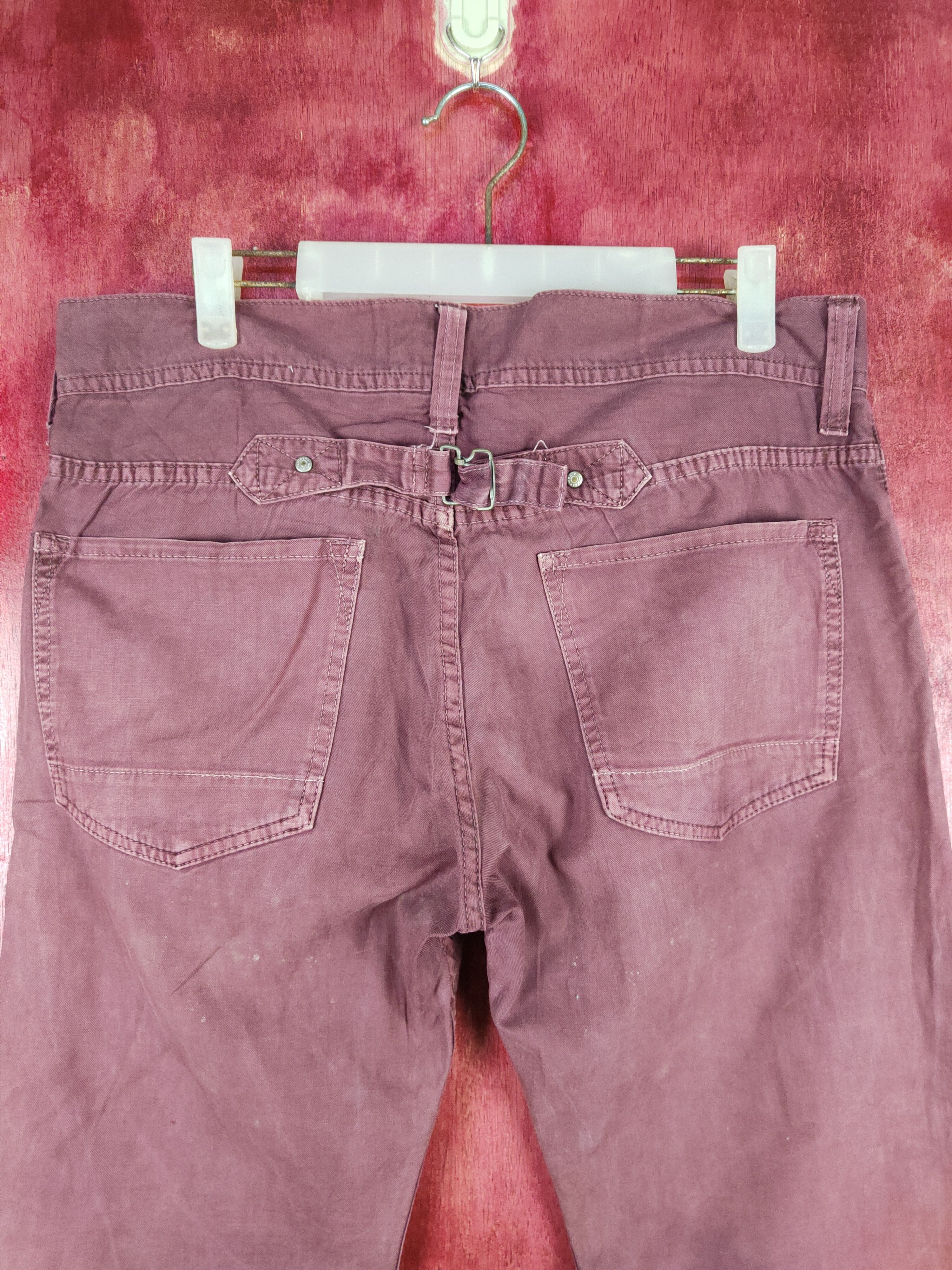 Japanese Brand × Vintage Back Number Purple buckle back pants #4688 Size US 34 / EU 50 - 8 Thumbnail