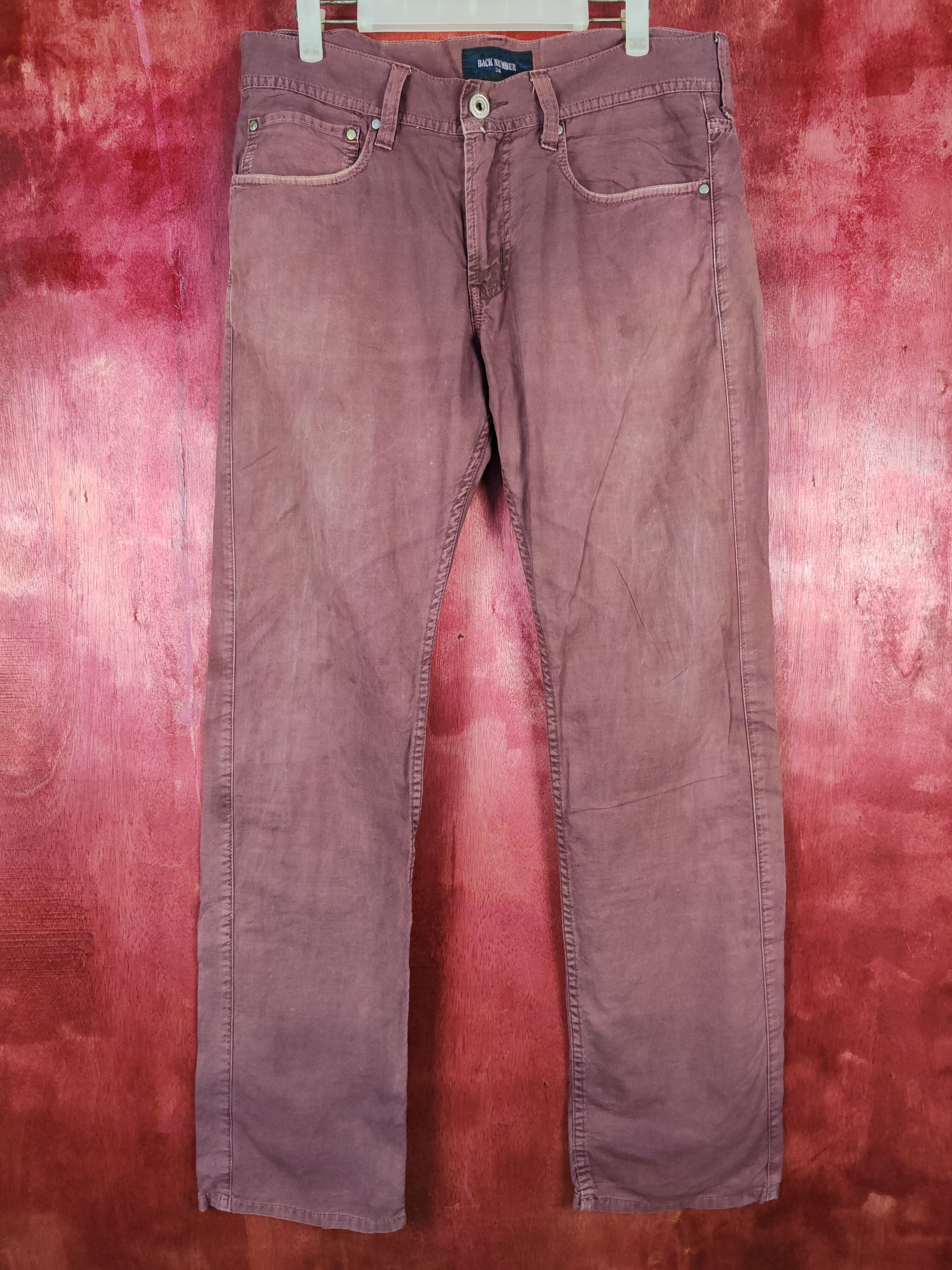 Japanese Brand × Vintage Back Number Purple buckle back pants #4688 Size US 34 / EU 50 - 1 Thumbnail