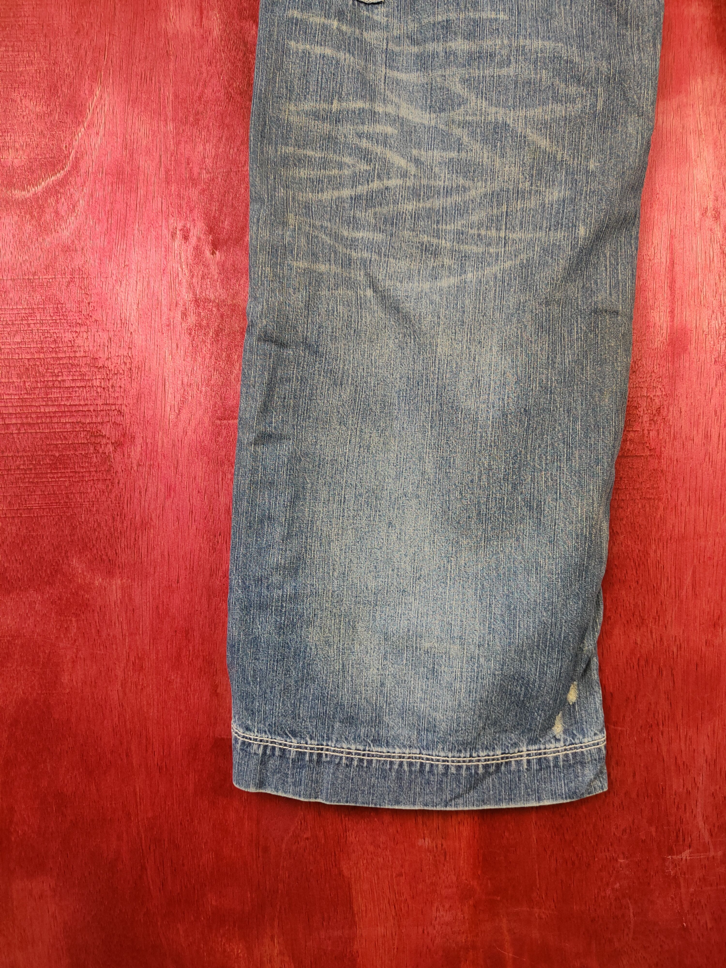 Japanese Brand Rageblue blue multi pocket buckle back faded pants#S355 Size US 34 / EU 50 - 13 Thumbnail