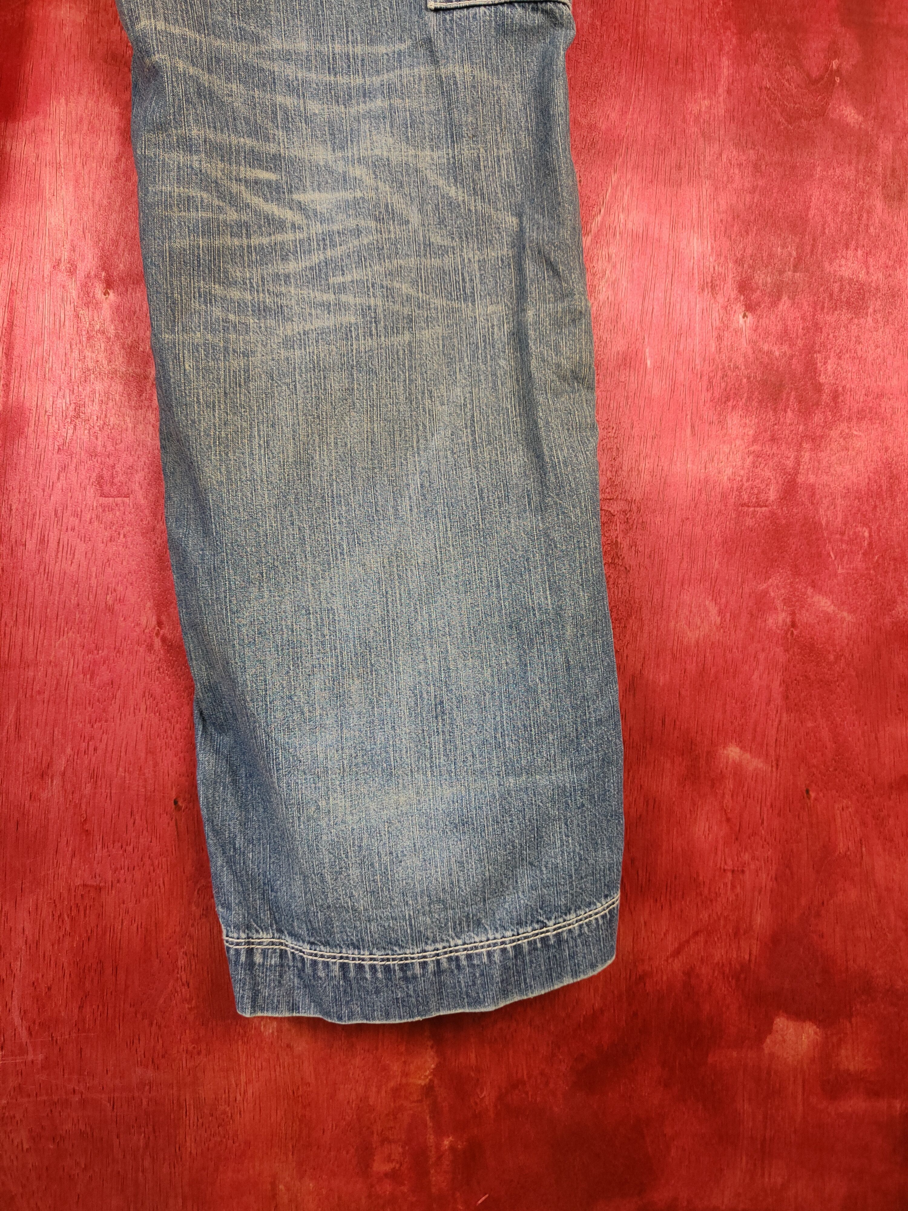 Japanese Brand Rageblue blue multi pocket buckle back faded pants#S355 Size US 34 / EU 50 - 14 Thumbnail