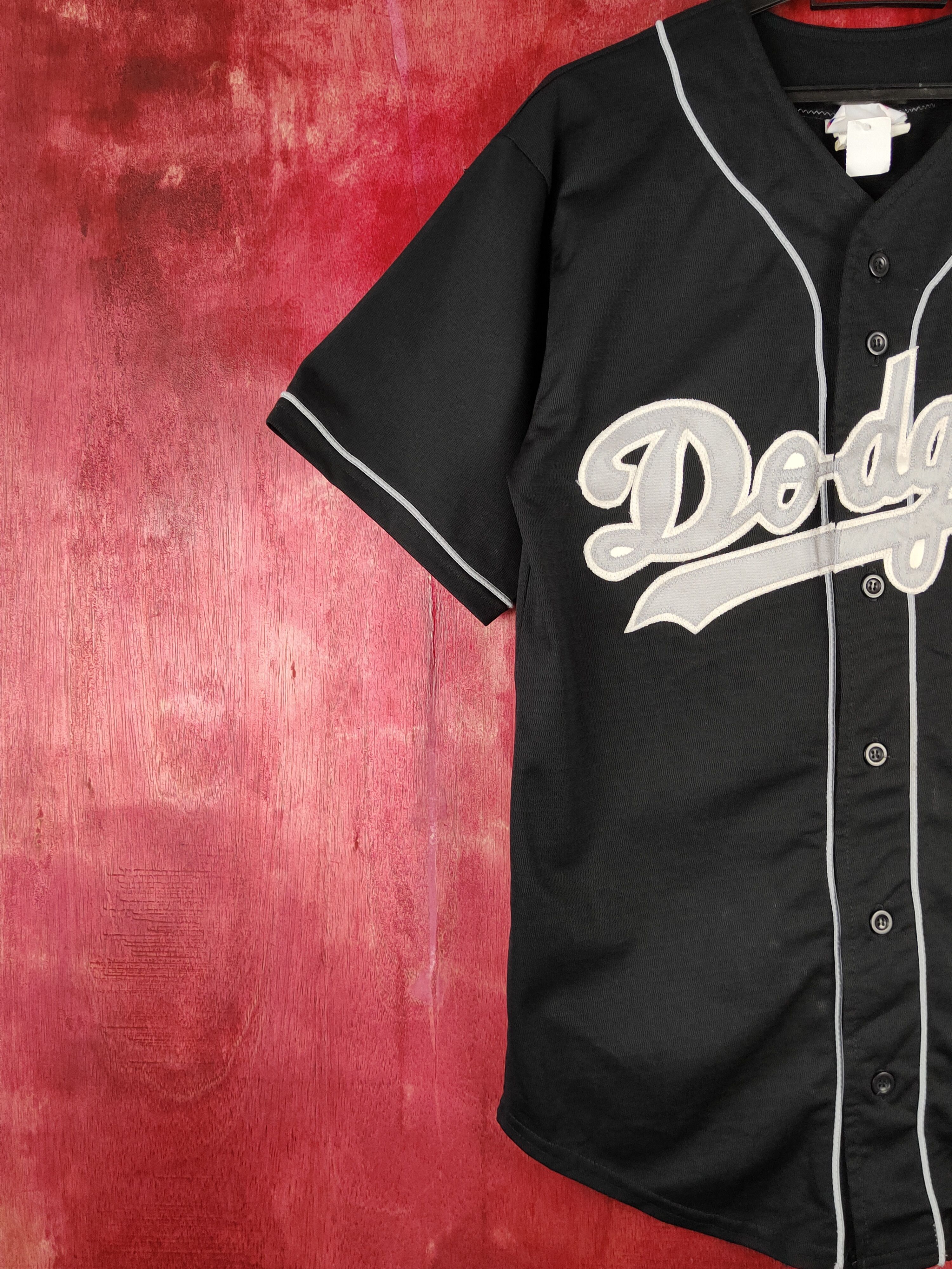 MLB DL Team Work-Atheletic Apparel dodgers LA Black Jersey #S337 Size US M / EU 48-50 / 2 - 4 Thumbnail