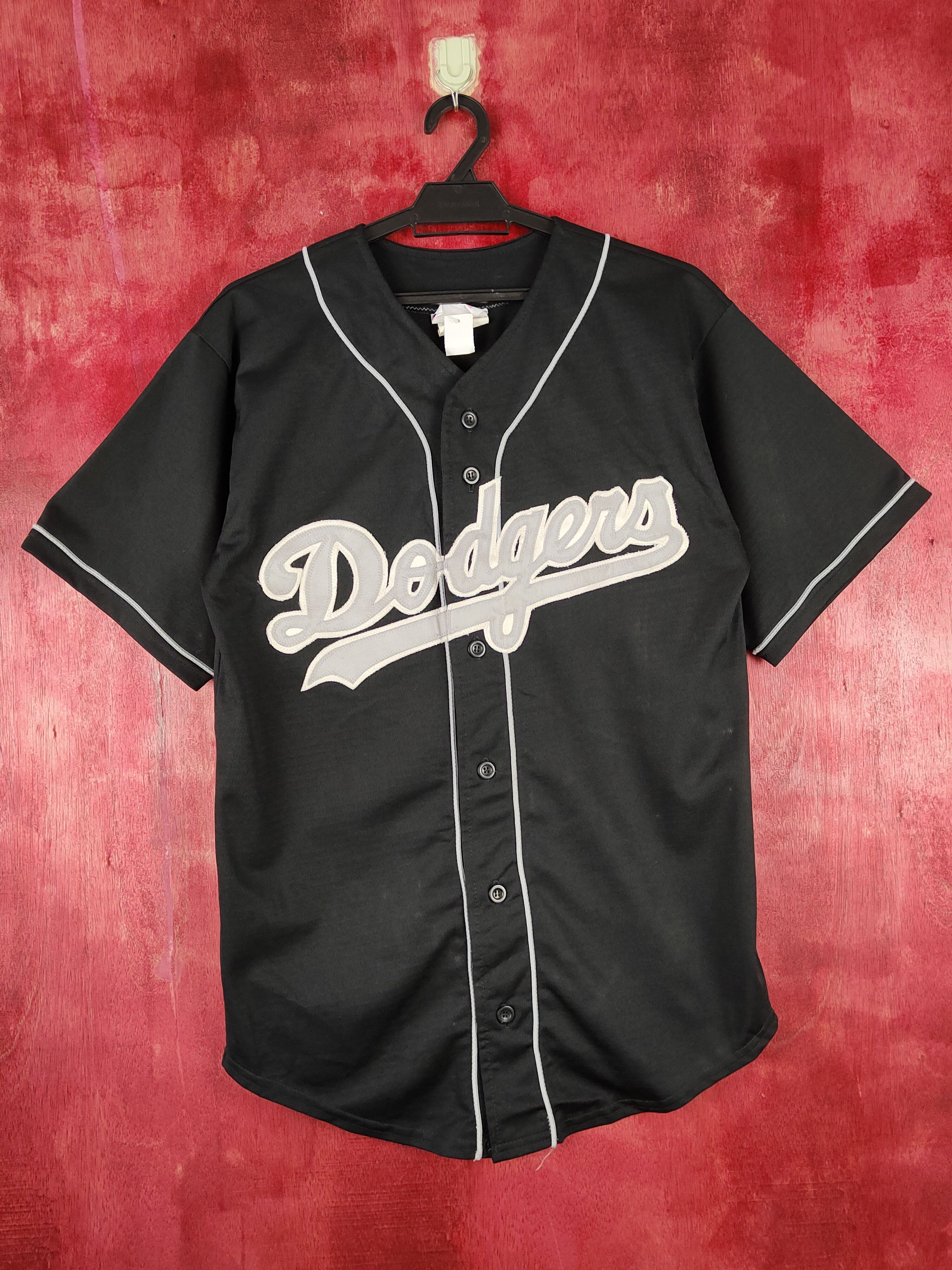 MLB DL Team Work-Atheletic Apparel dodgers LA Black Jersey #S337 Size US M / EU 48-50 / 2 - 1 Thumbnail