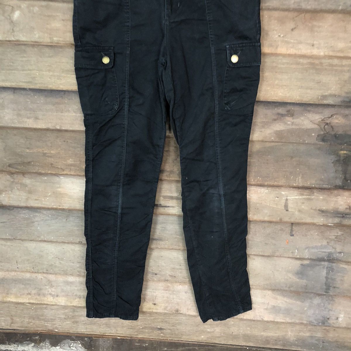 Japanese Brand Plymtere Dark blue multipocket tactical Cargo Pants #4464 Size US 30 / EU 46 - 3 Thumbnail