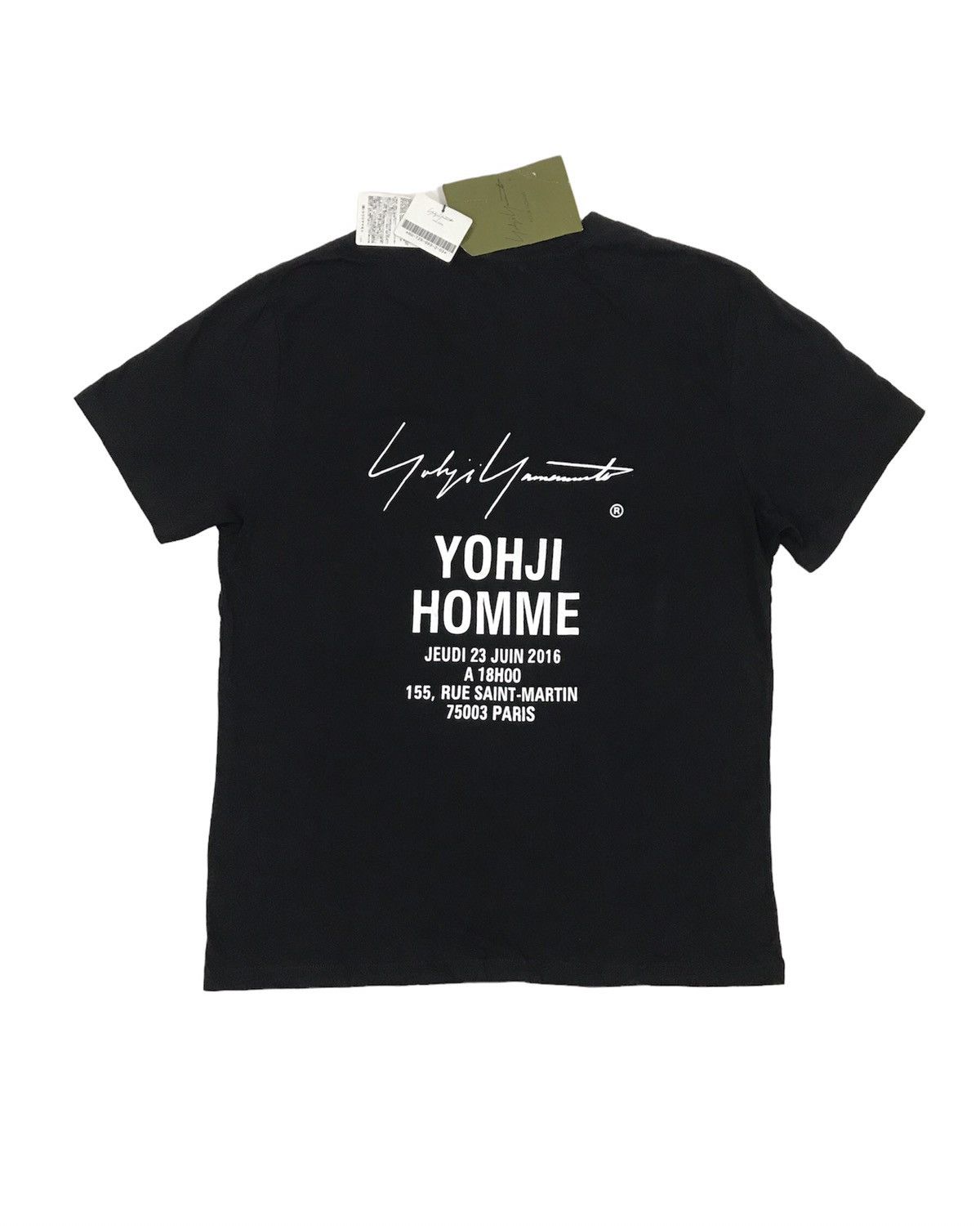 Yohji Yamamoto 🔥New With Tag‼️🔥 Yohji Yamamoto Slogan Staff Tee