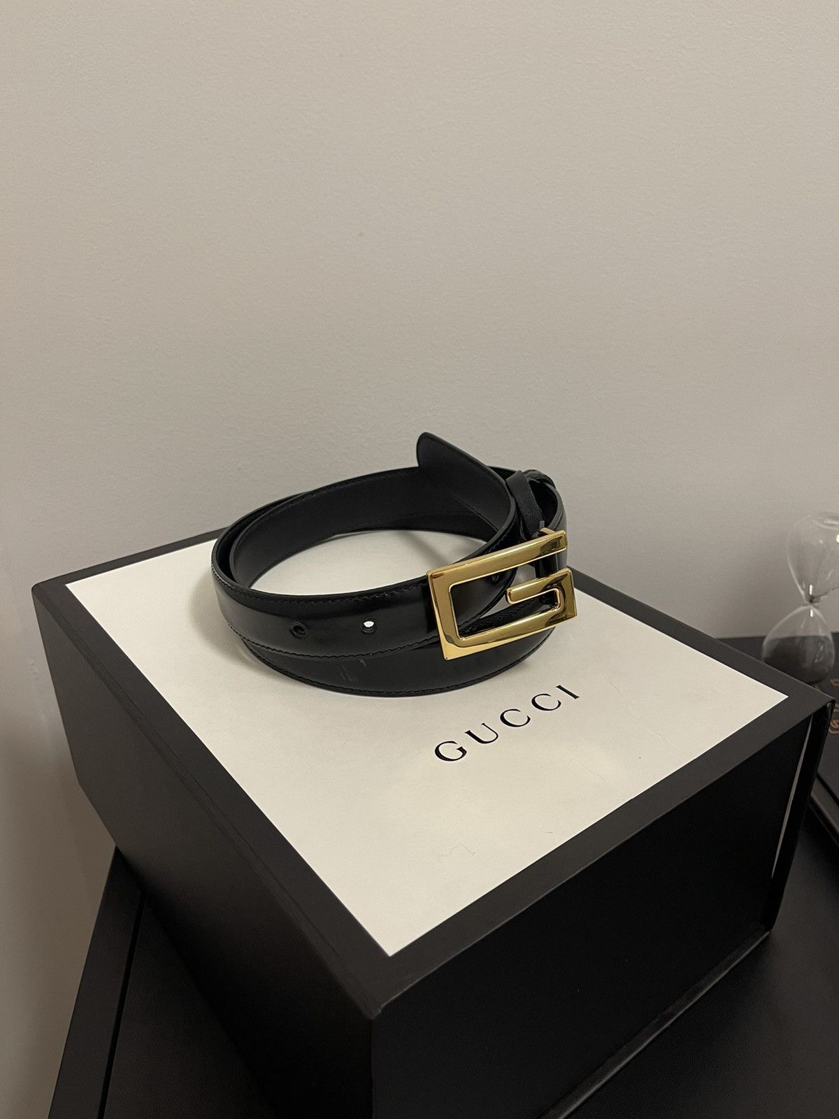 Gucci Gucci Square G Buckle Belt Size 30 - 1 Thumbnail