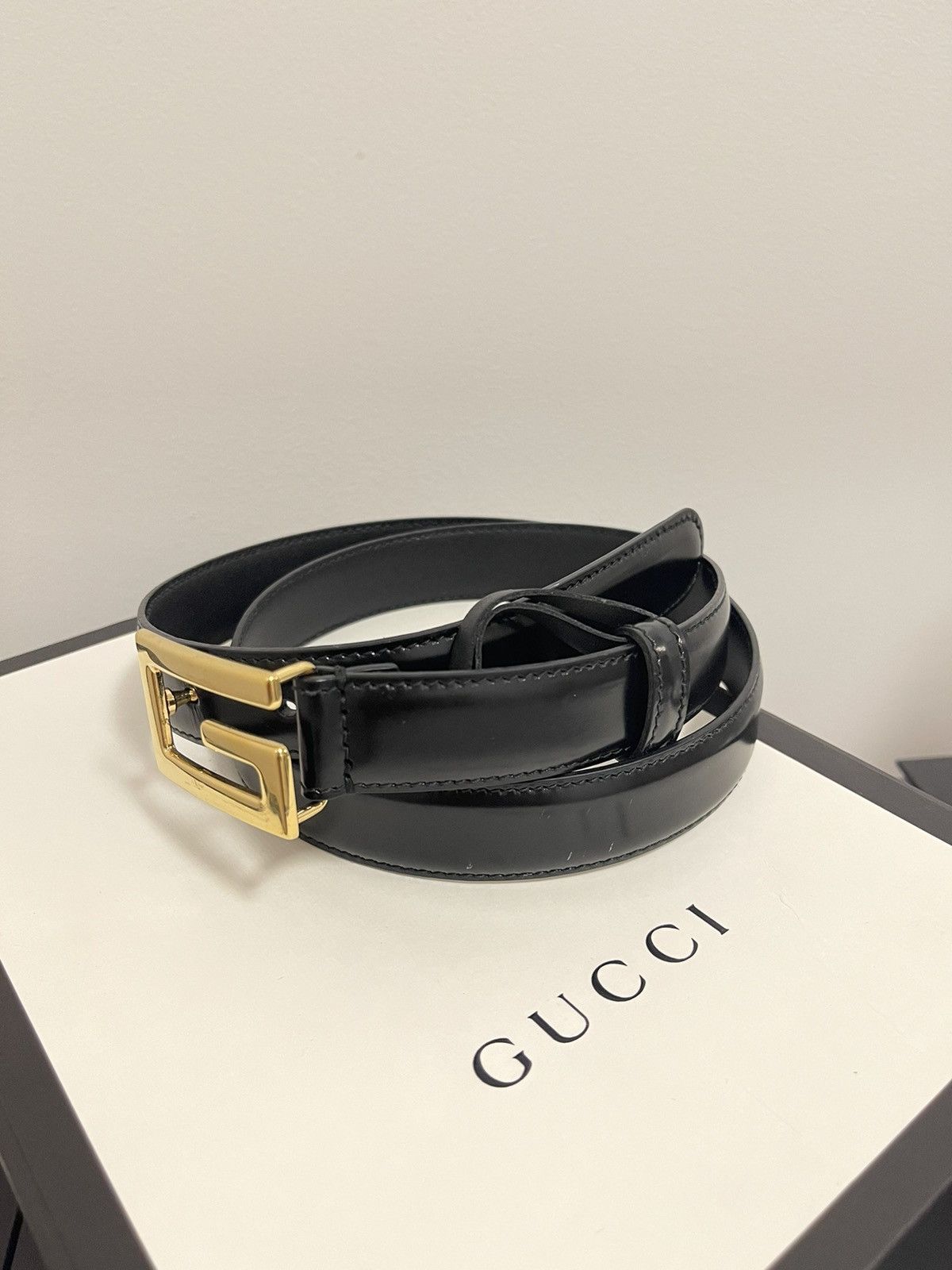 Gucci Gucci Square G Buckle Belt Size 30 - 3 Thumbnail