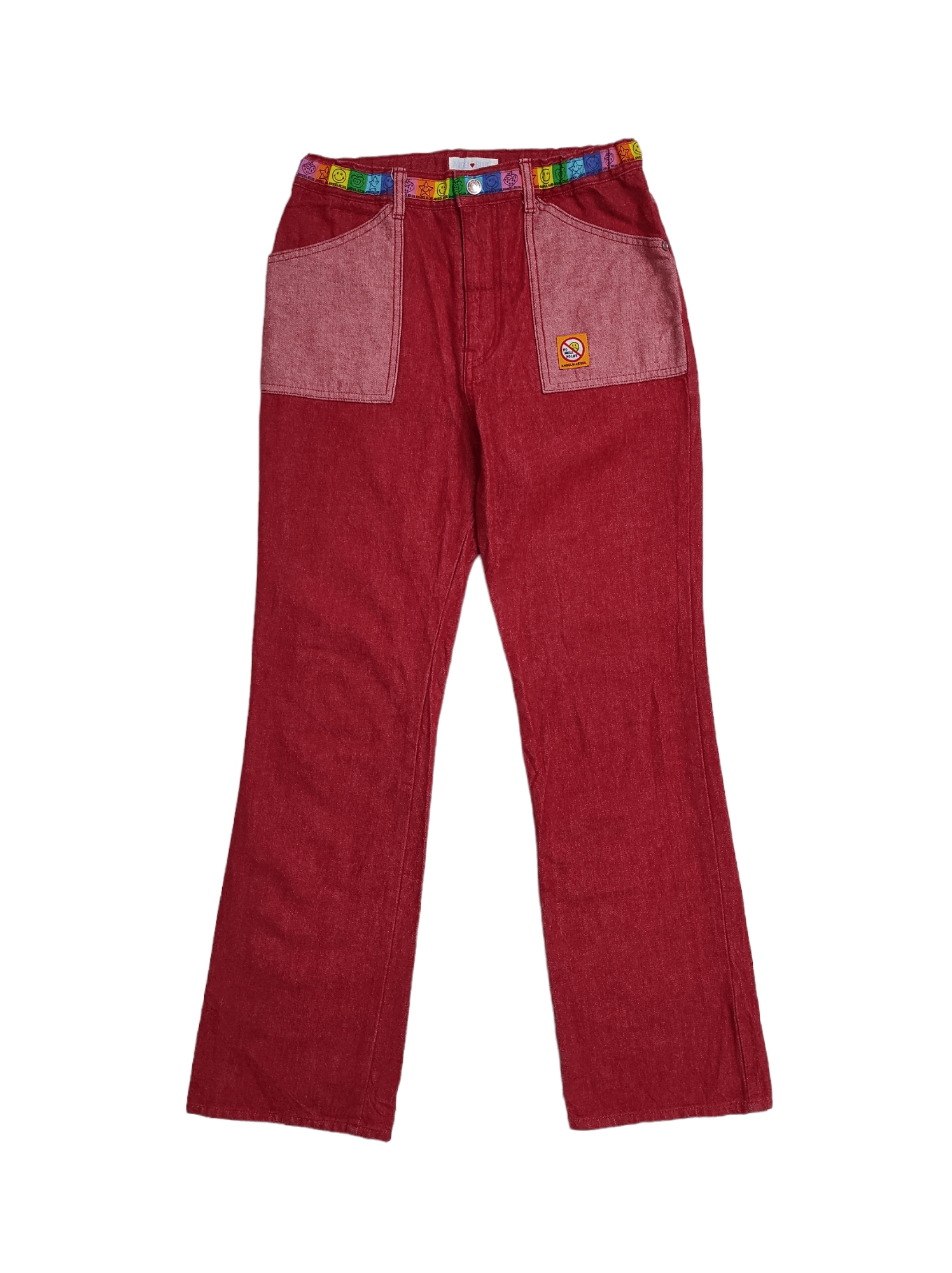 Angel Blue Angel Blue Girl denim high rise Peter Max trousers Size 27" / US 4 / IT 40 - 1 Thumbnail