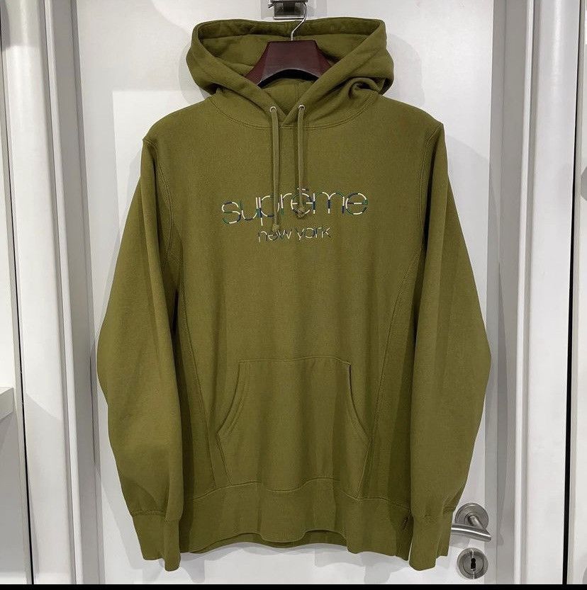 Supreme Multi Color Classic Logo Hoodie | Grailed