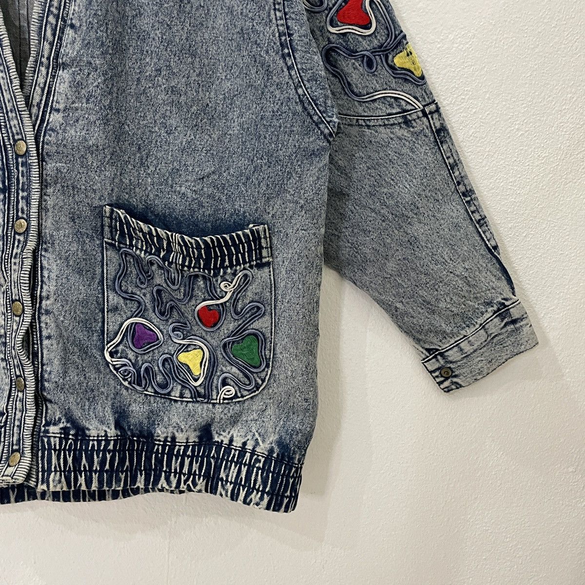 Japanese Brand Vintage Unbranded Denim Cardingan Jacket Size US L / EU 52-54 / 3 - 2 Thumbnail