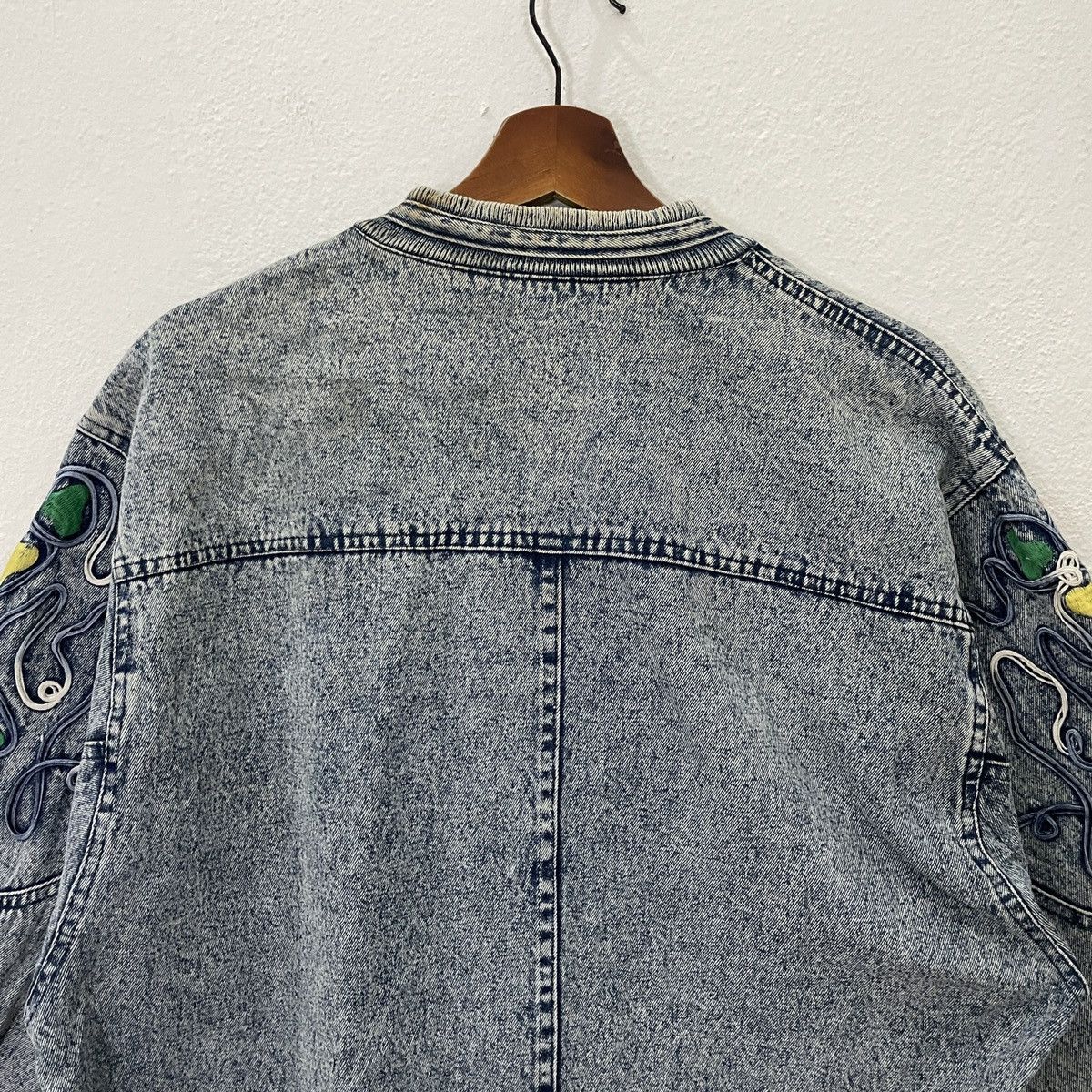 Japanese Brand Vintage Unbranded Denim Cardingan Jacket Size US L / EU 52-54 / 3 - 8 Thumbnail