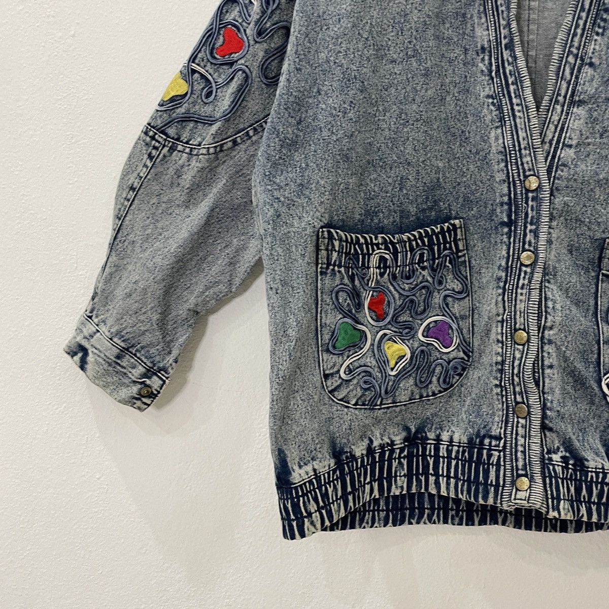 Japanese Brand Vintage Unbranded Denim Cardingan Jacket Size US L / EU 52-54 / 3 - 3 Thumbnail