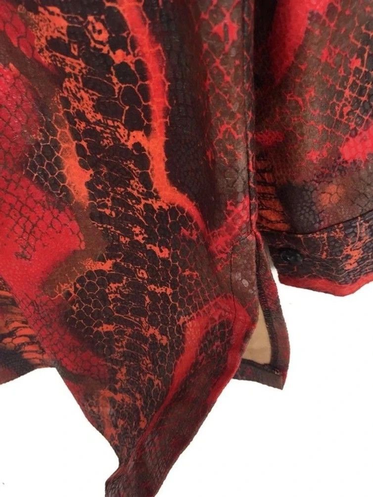 Vintage 💥Vintage Japanese Fashion Designer Snake Print Button Shirt Size US L / EU 52-54 / 3 - 5 Thumbnail