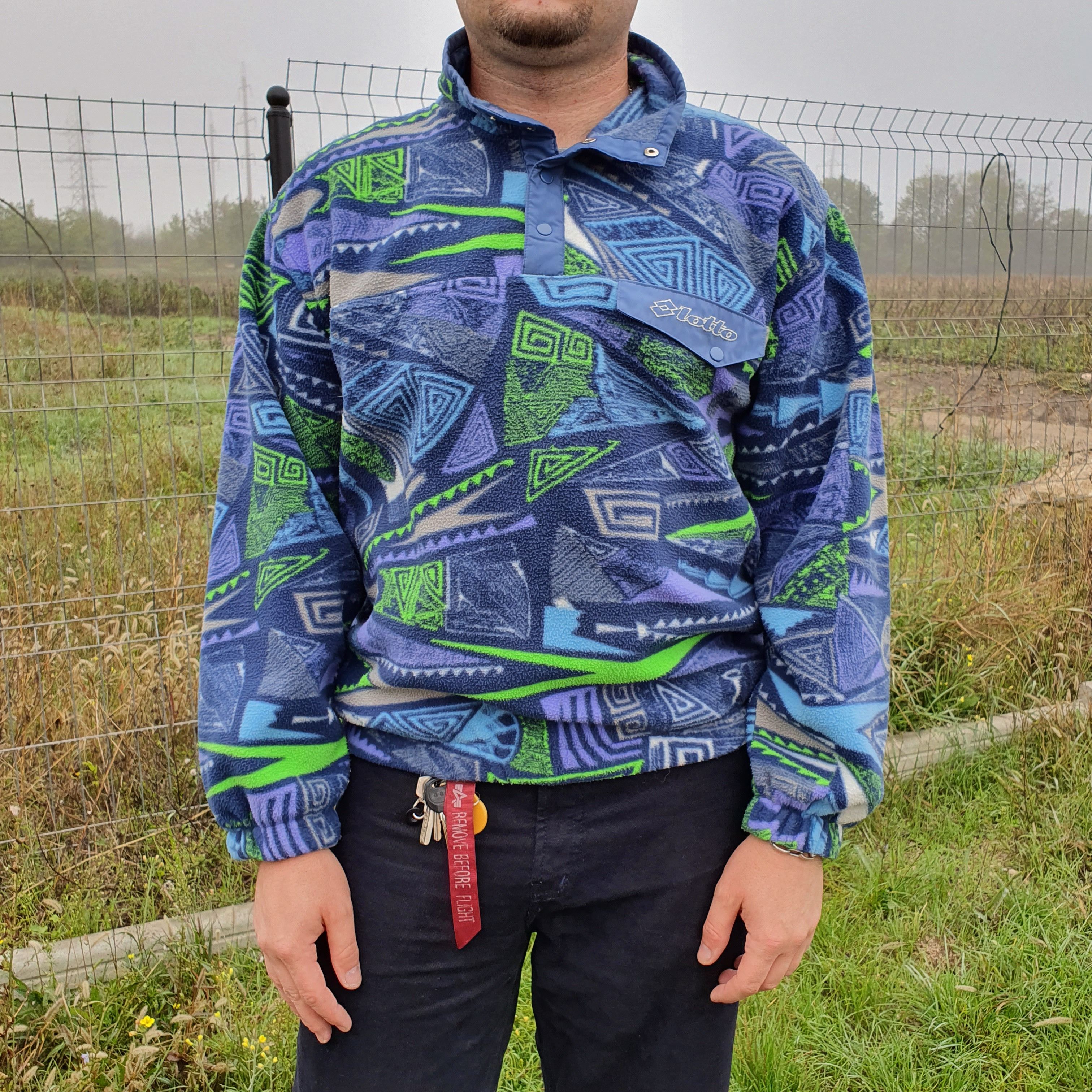 Vintage Attractive Abstract Design Fleece Looks like Patagonia Size US M / EU 48-50 / 2 - 8 Thumbnail