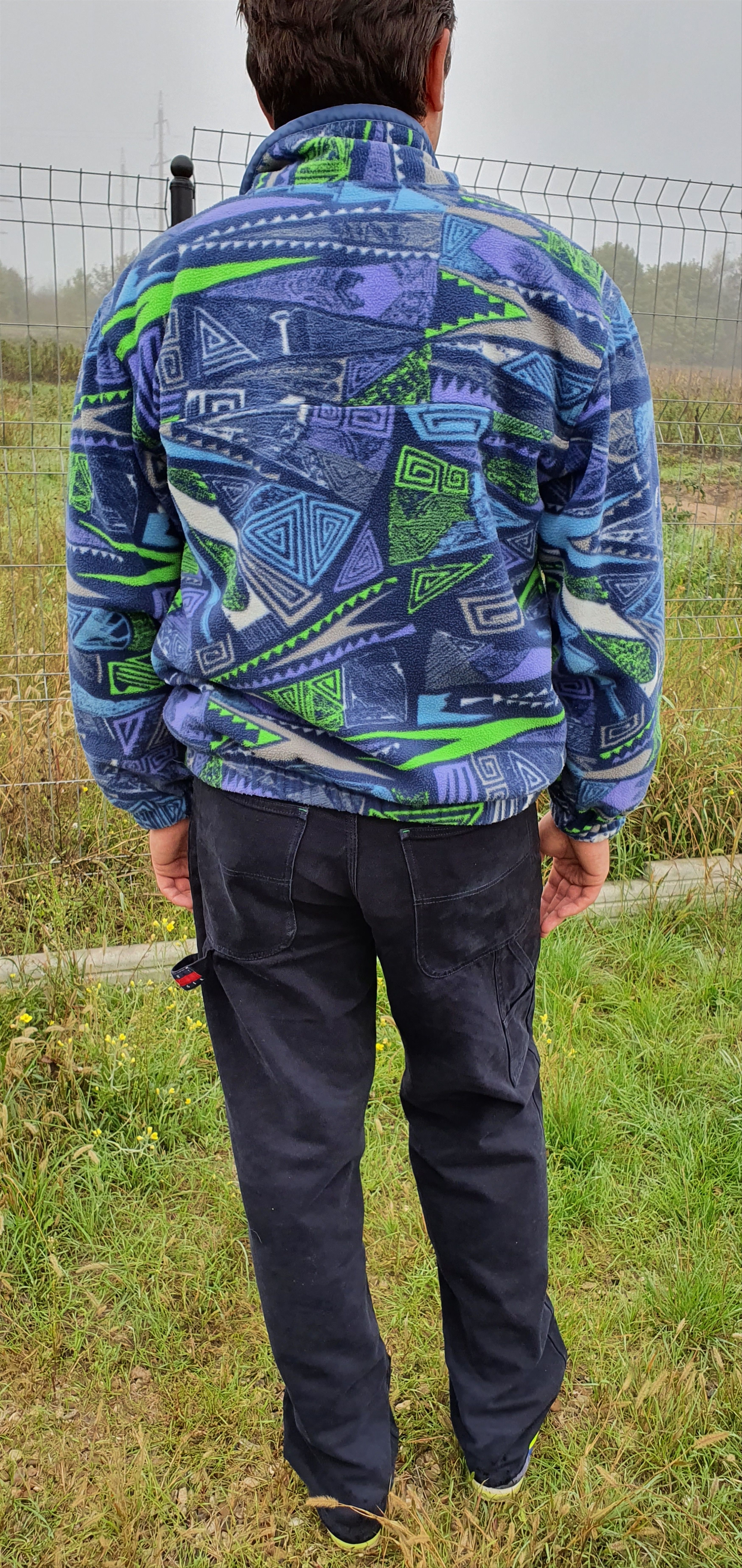 Vintage Attractive Abstract Design Fleece Looks like Patagonia Size US M / EU 48-50 / 2 - 9 Thumbnail