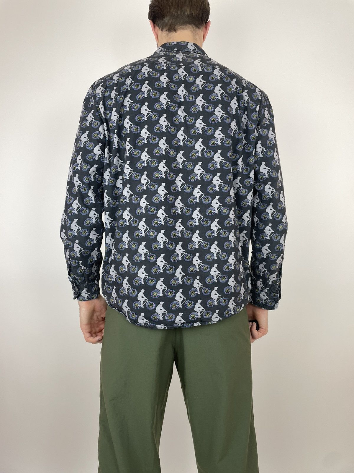 Desigual Desigual Mens Shirt long sleeve cycle print size XXL Size US XL / EU 56 / 4 - 6 Thumbnail