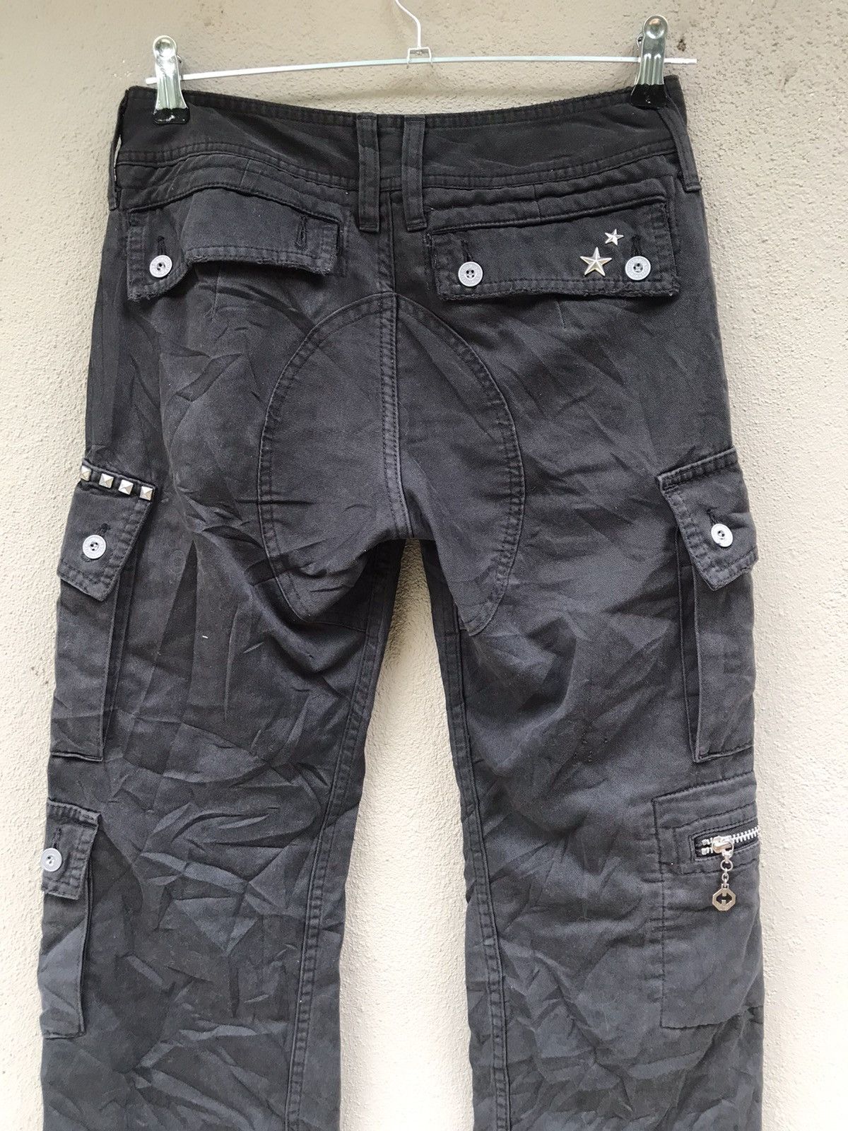 Hysteric Glamour × Seditionaries Hysteric glamour army cargo 8 pocket punk stud pants Size US 27 - 9 Thumbnail