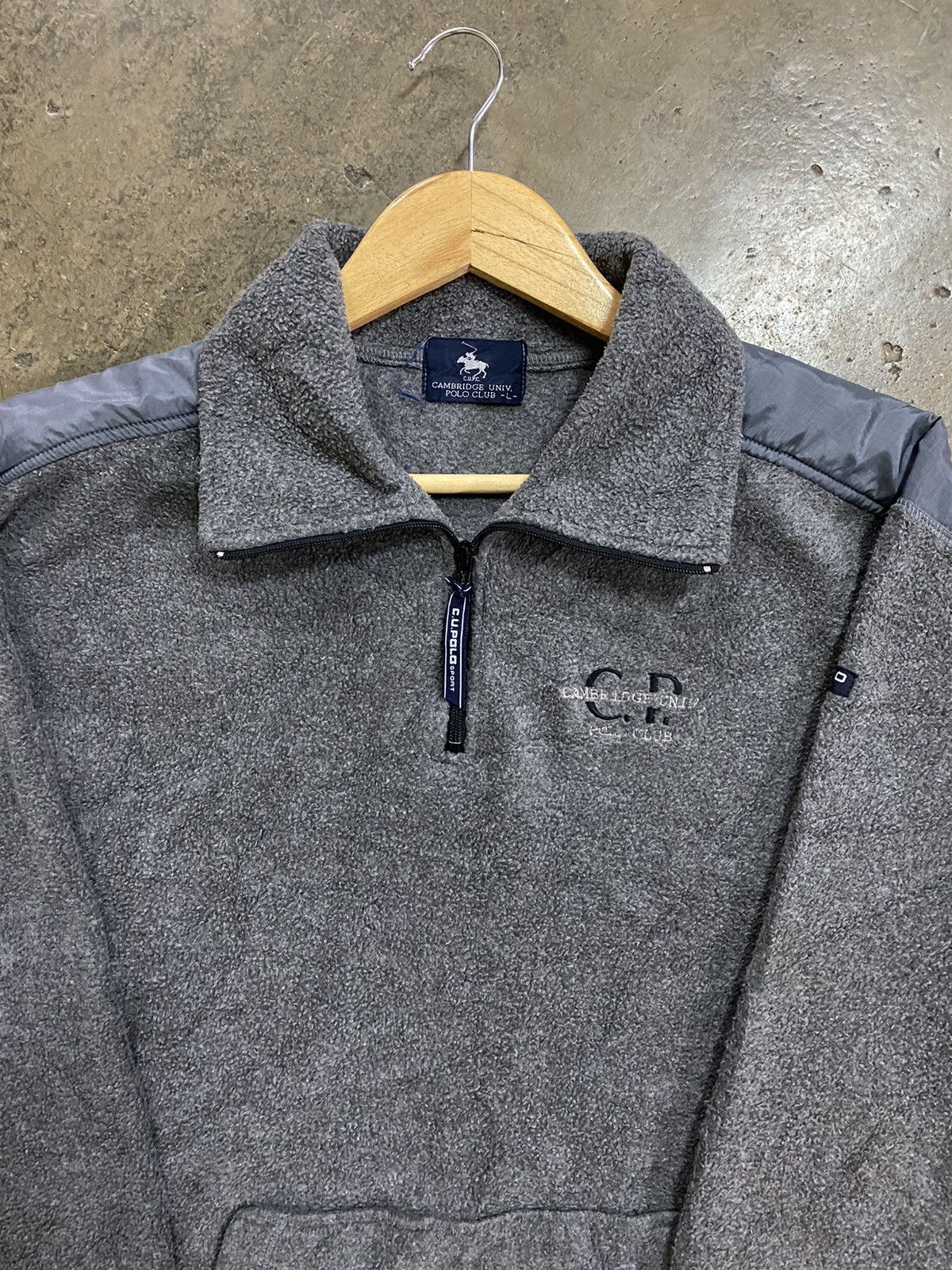 Japanese Brand × Vintage Vintage Cambridge Polo Club Sport Fleece Sweatshirt Zip Up Size US L / EU 52-54 / 3 - 2 Thumbnail