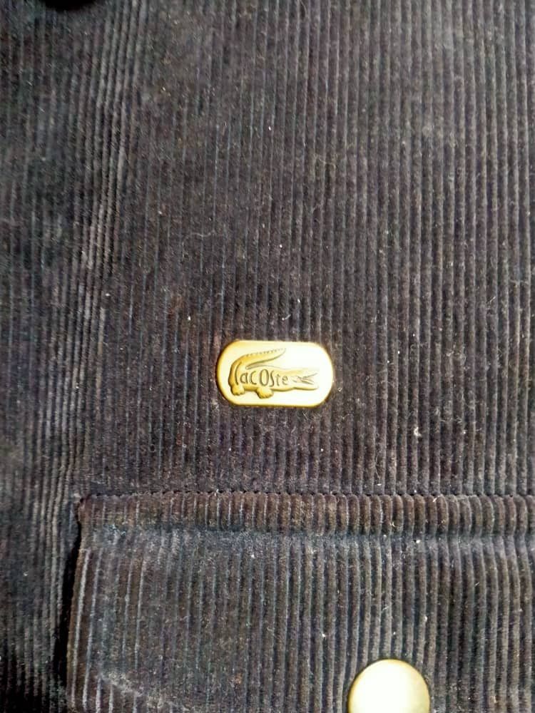 Japanese Brand LACOSTE SPORT CONDUROY JACKET Size US XXL / EU 58 / 5 - 6 Thumbnail
