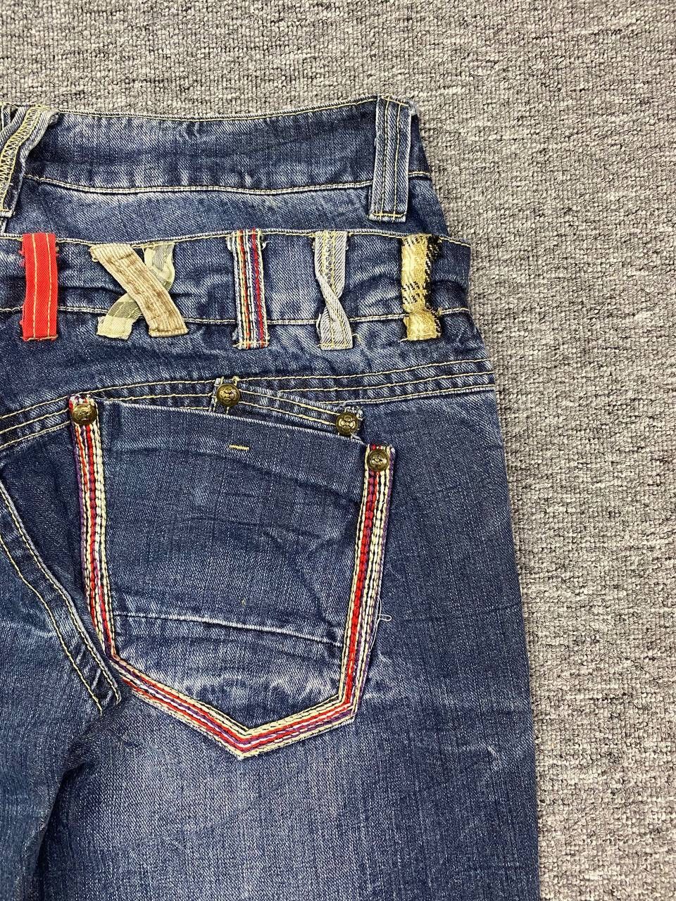 If Six Was Nine × Japanese Brand × Le Grande Bleu (L.G.B.) Vintage Double Waist Distressed Jeans faded wash Size US 35 - 8 Thumbnail
