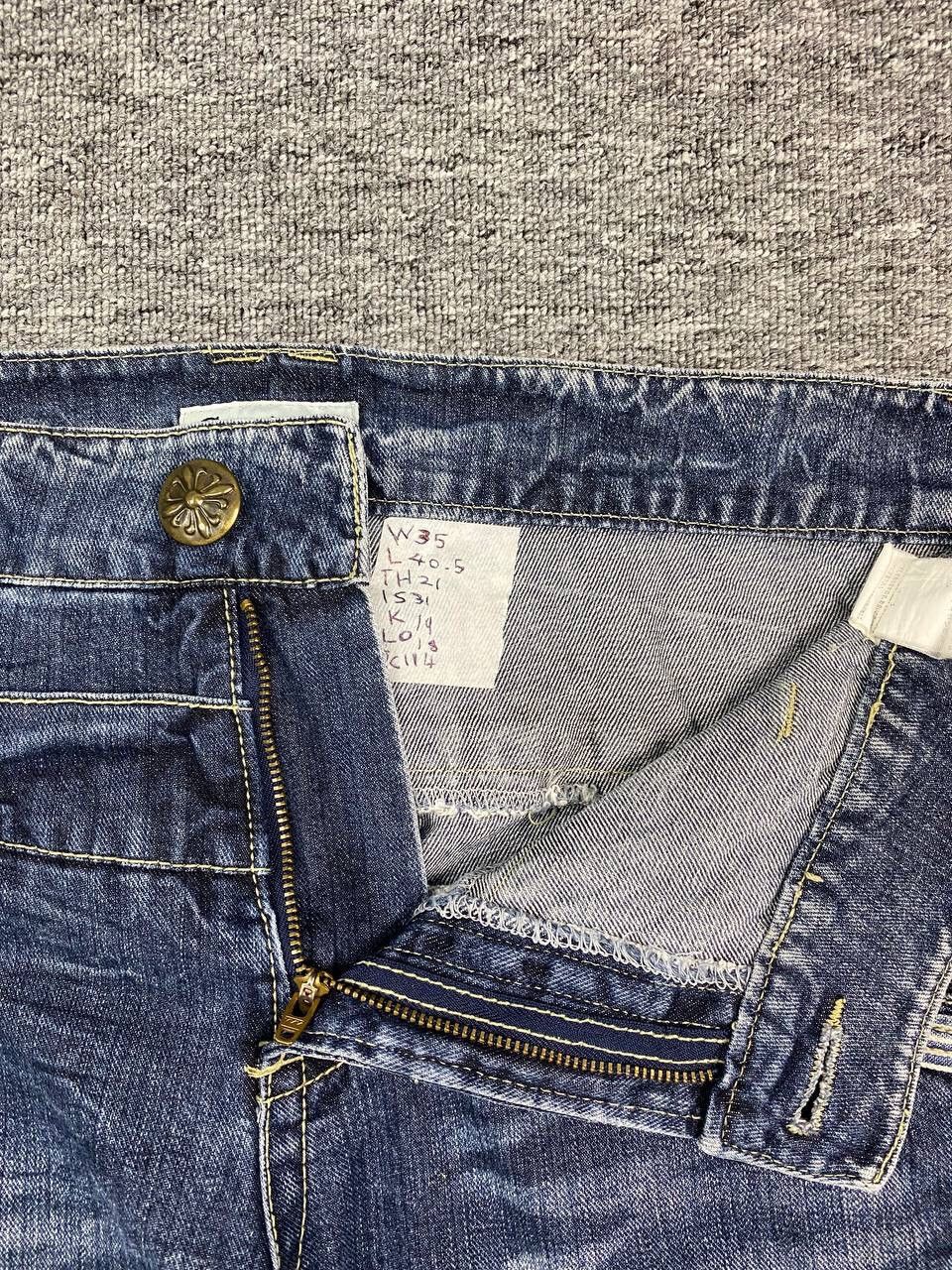 If Six Was Nine × Japanese Brand × Le Grande Bleu (L.G.B.) Vintage Double Waist Distressed Jeans faded wash Size US 35 - 4 Thumbnail