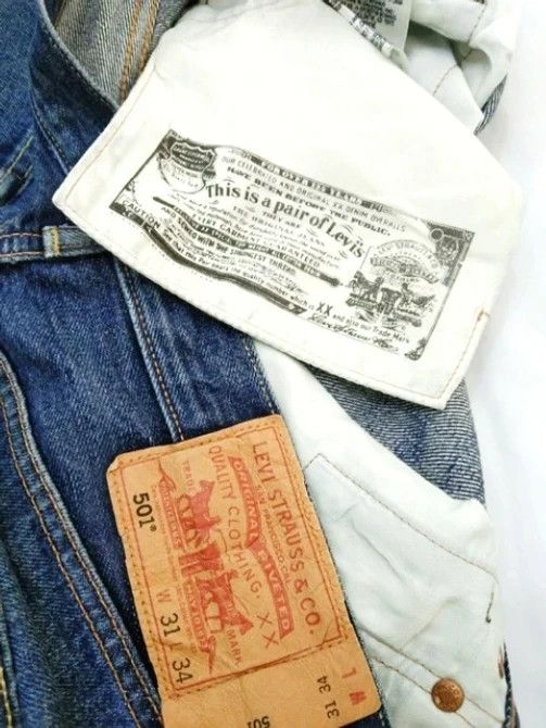 Levi's Vintage Levi's 501 Straight Leg Jeans 31x34 Size US 31 - 4 Thumbnail