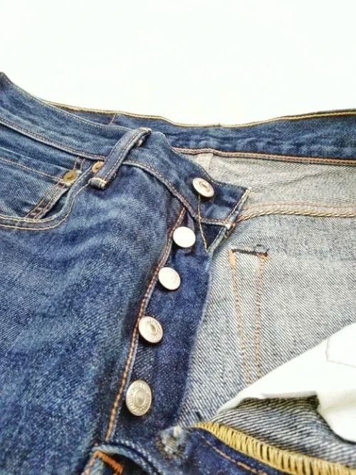 Levi's Vintage Levi's 501 Straight Leg Jeans 31x34 Size US 31 - 3 Thumbnail