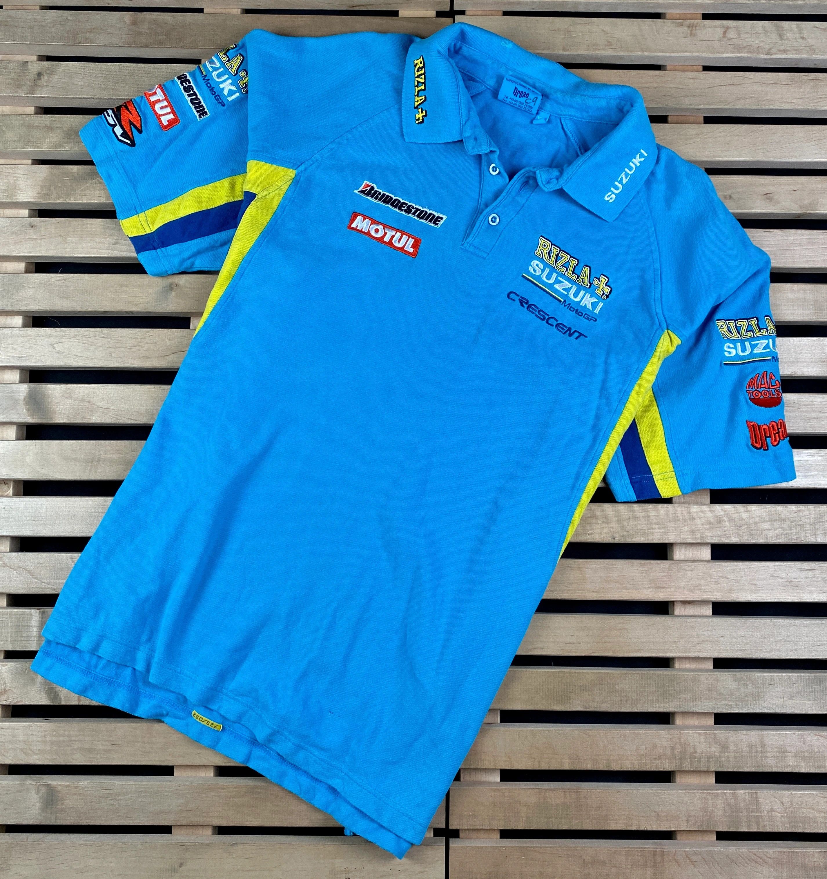 Japanese Brand Mens Polo T Shirt Suzuki Motul Bridgestone Size XXL Size US XXL / EU 58 / 5 - 1 Thumbnail